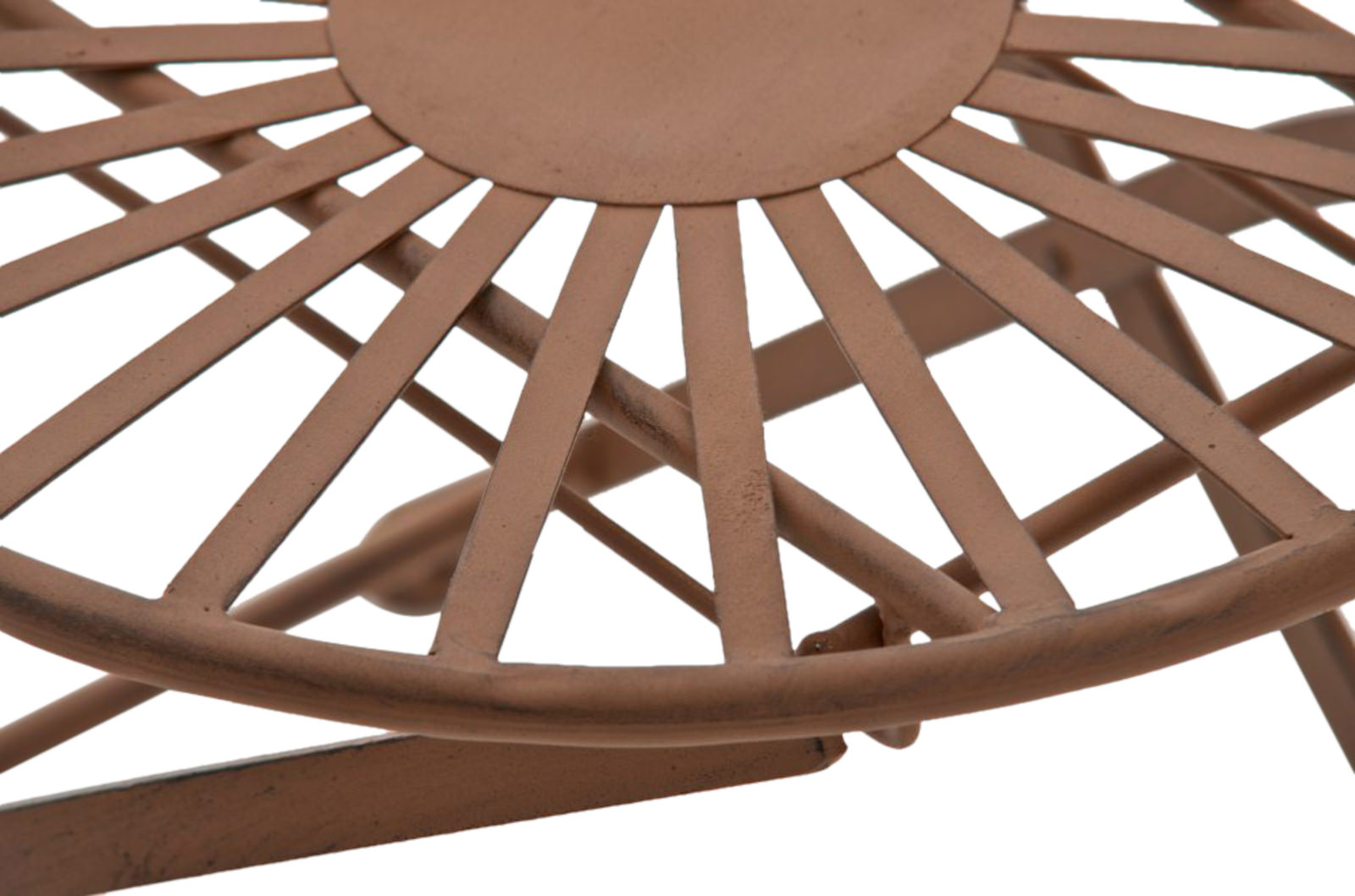 Lot de 2 Chaises de jardin pliables Indra en fer forgé