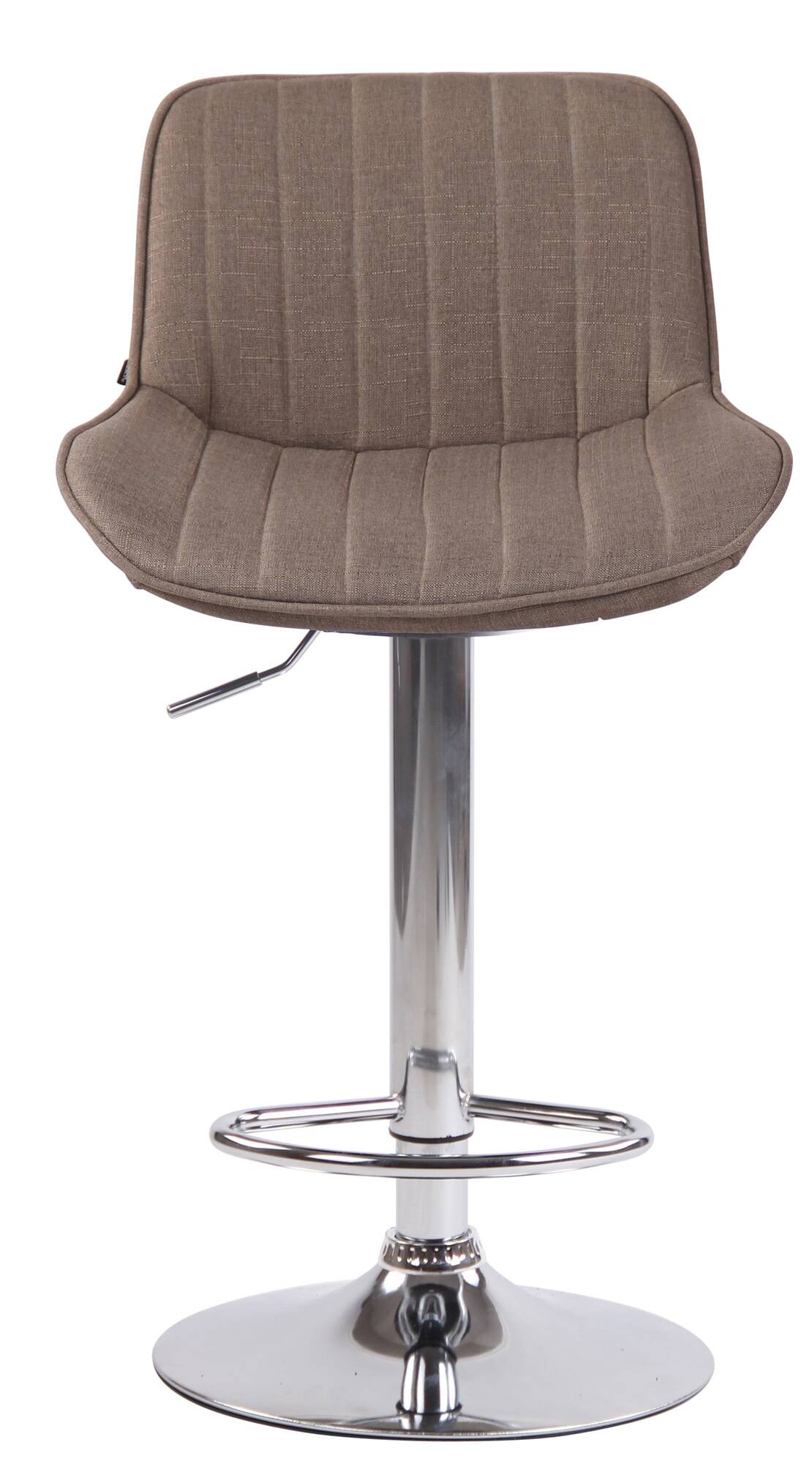 Lot de 2 Tabourets de bar Lentini en Tissu Pied trompette en Métal