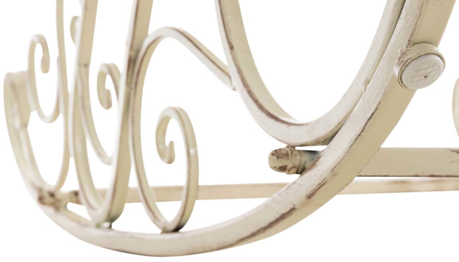 Lot de 2 Fauteuils à bascule d'extérieur Smilla en fer forgé