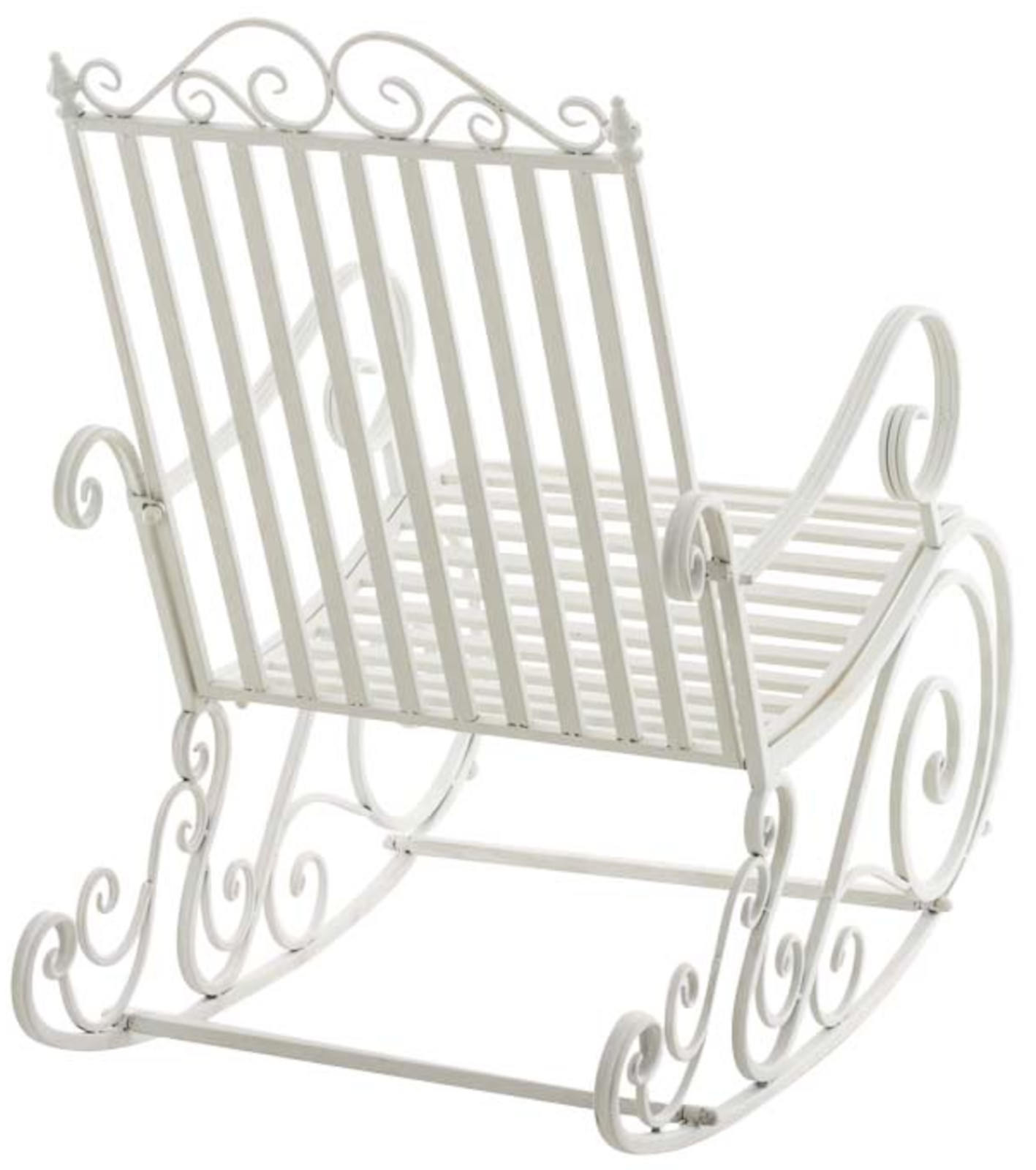 Lot de 2 Fauteuils à bascule d'extérieur Smilla en fer forgé
