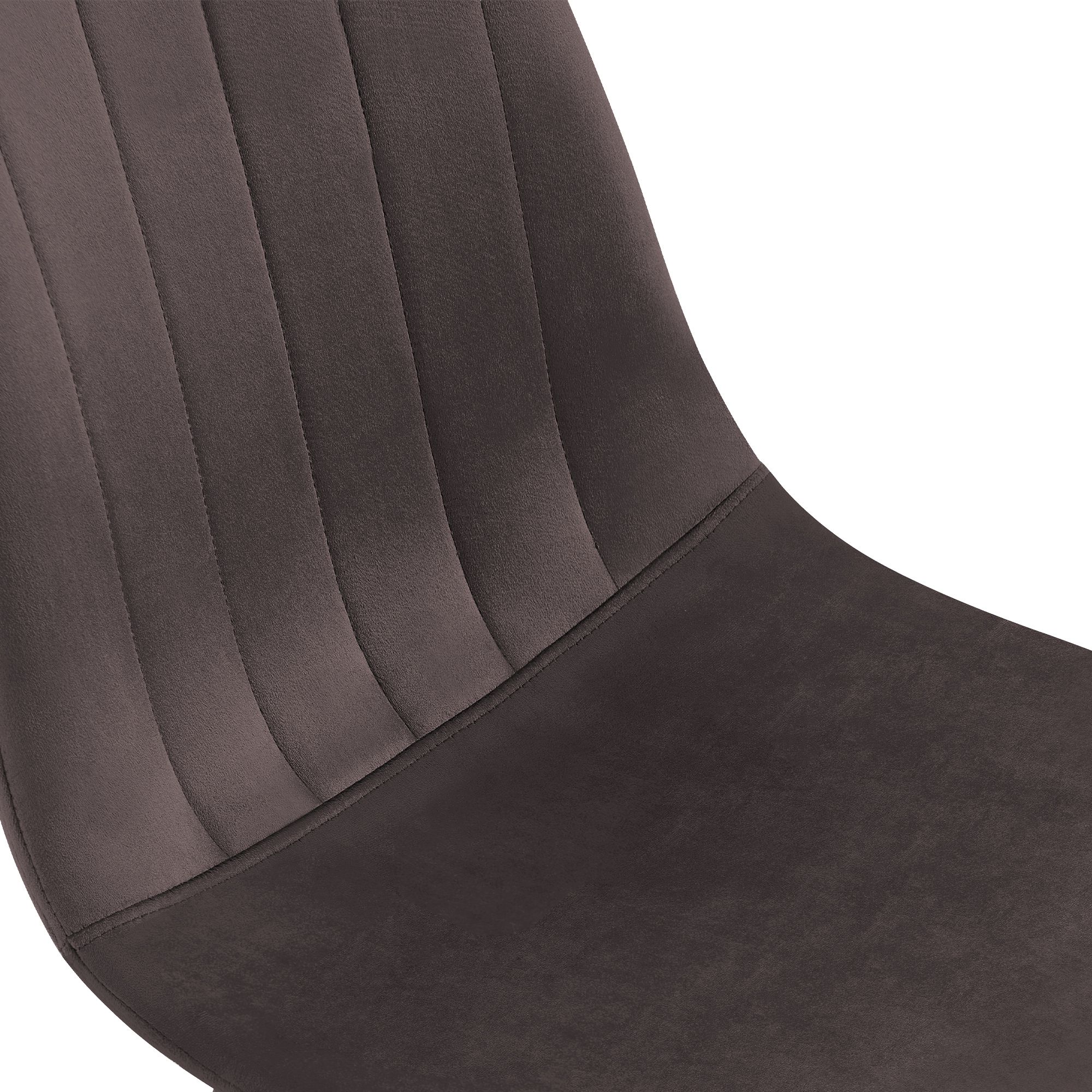 Lot de 4 chaises de salle a manger Baxter en velours