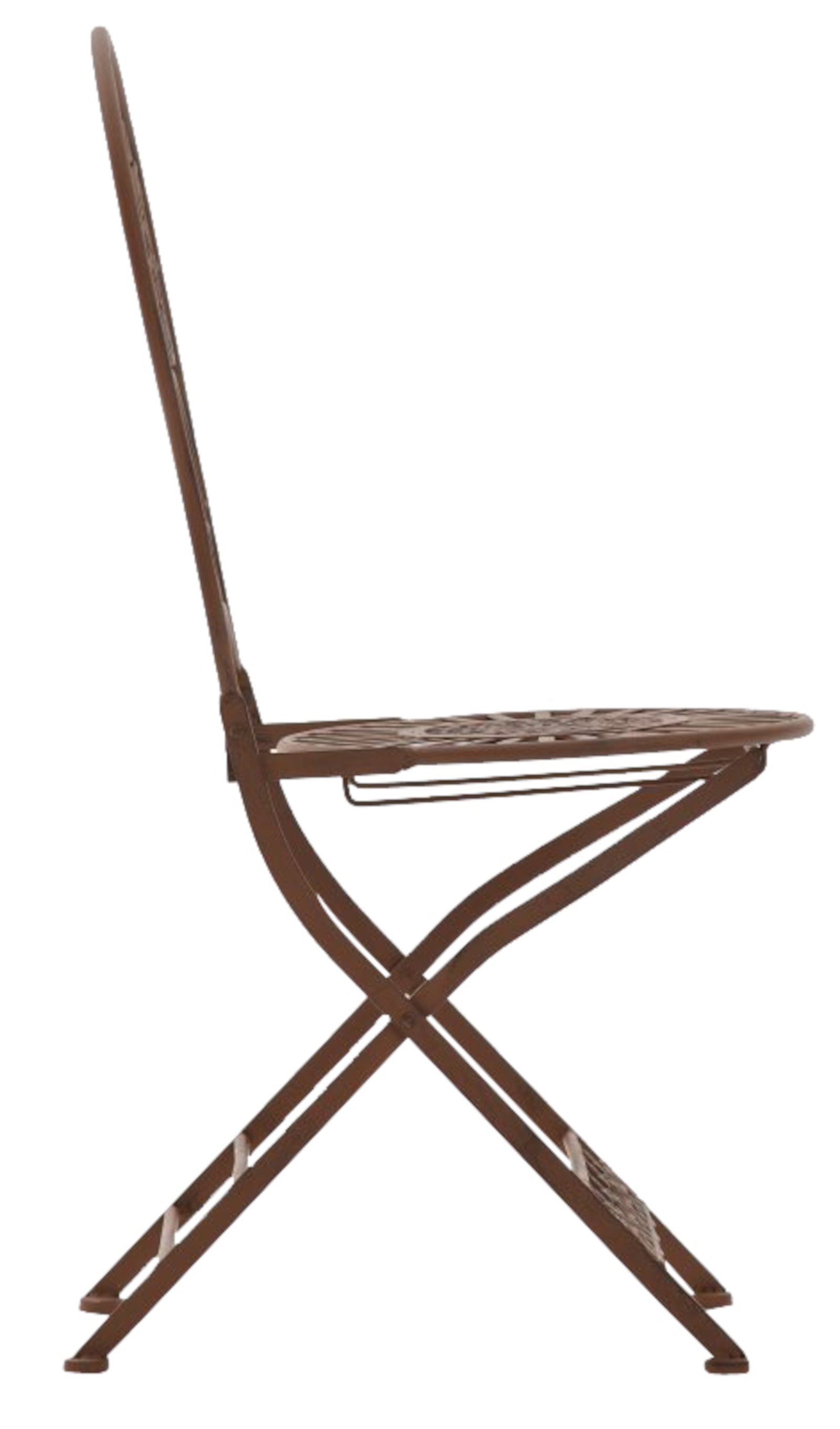Lot de 2 Chaises de jardin pliables Mani en fer forgé
