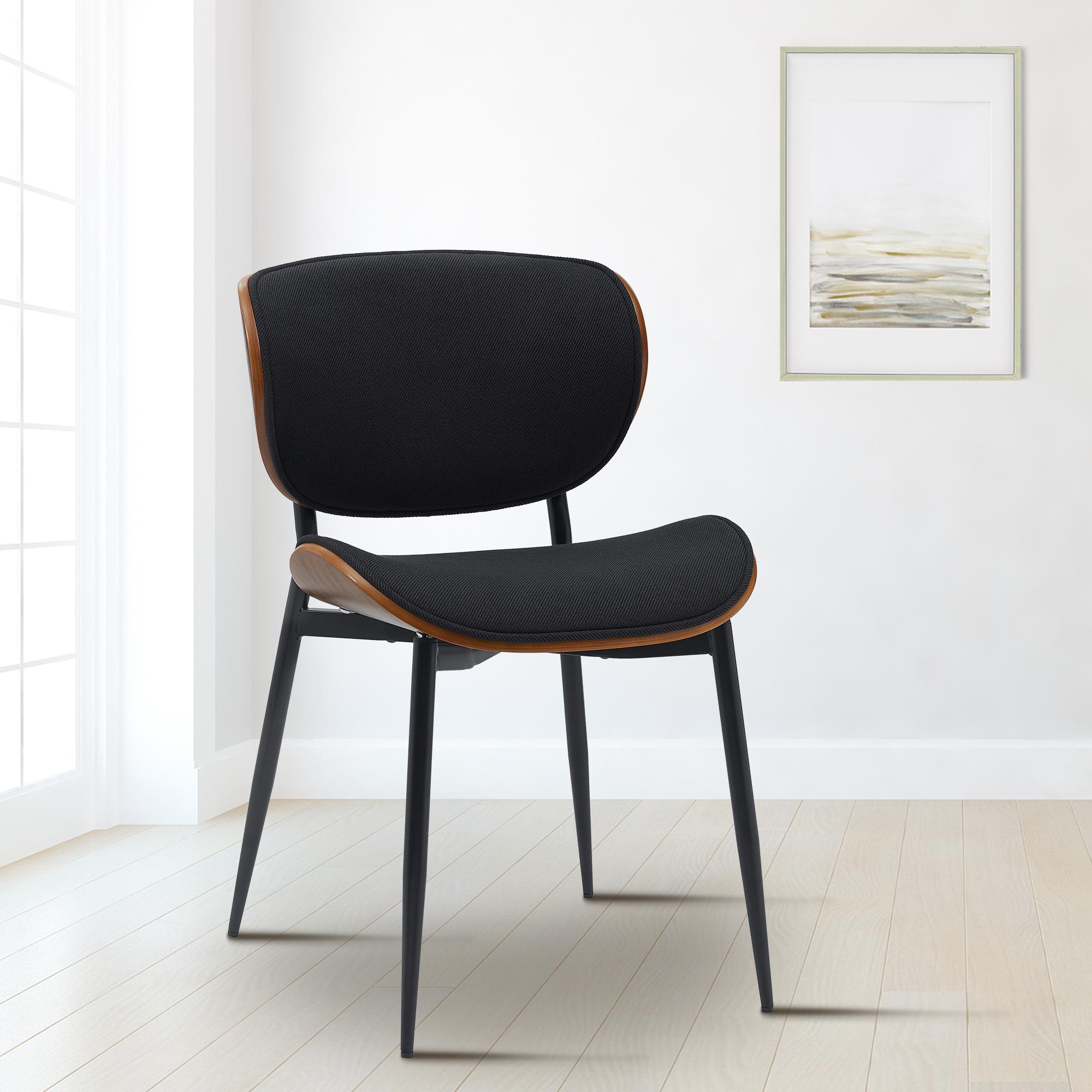 Chaise Enid habillée de similicuir ou de tissu