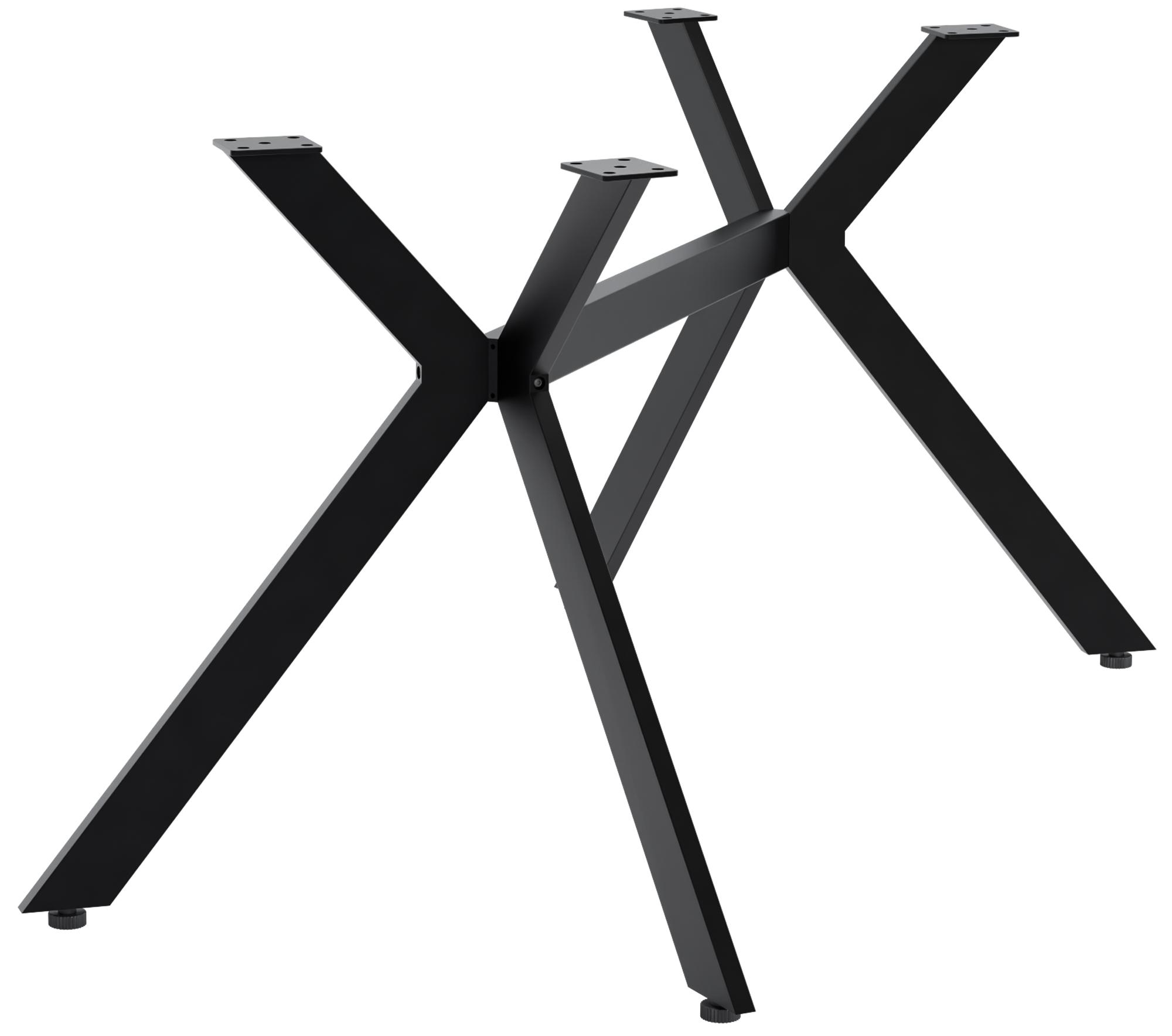 Pieds de table Cascada noir modernes et robustes pour un design elegant et une stabilite optimale