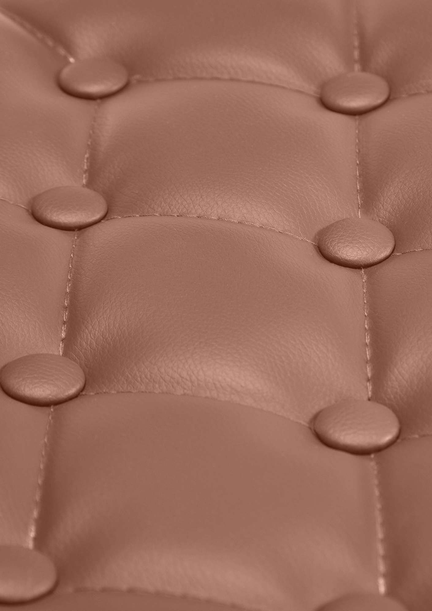 Chaise Lounge Dublin Similicuir - Piètement avec colonne centrale en métal chromé