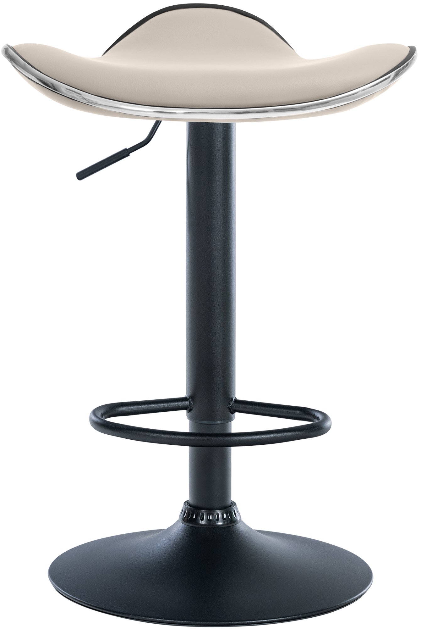 Tabouret de bar Shanghai similicuir avec pied en métal