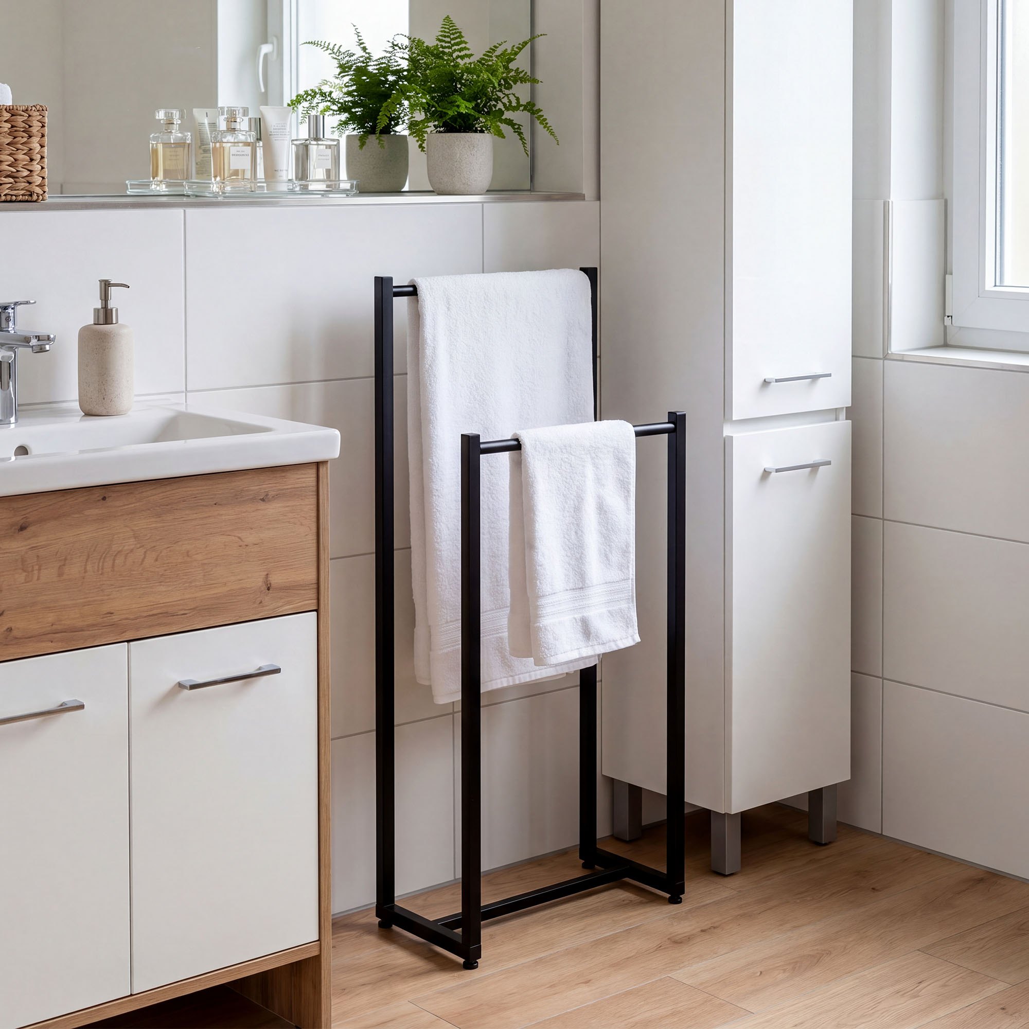 Porte-serviettes Taunton pour salle de bain &ndash; design moderne et fixation facile