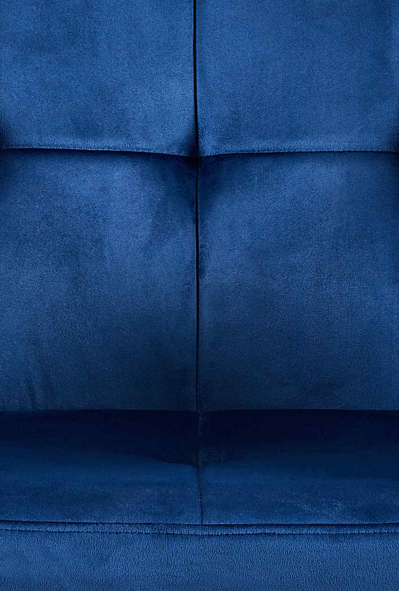 Chaise de salle à manger Emia en Velours avec Piètement en Métal noir