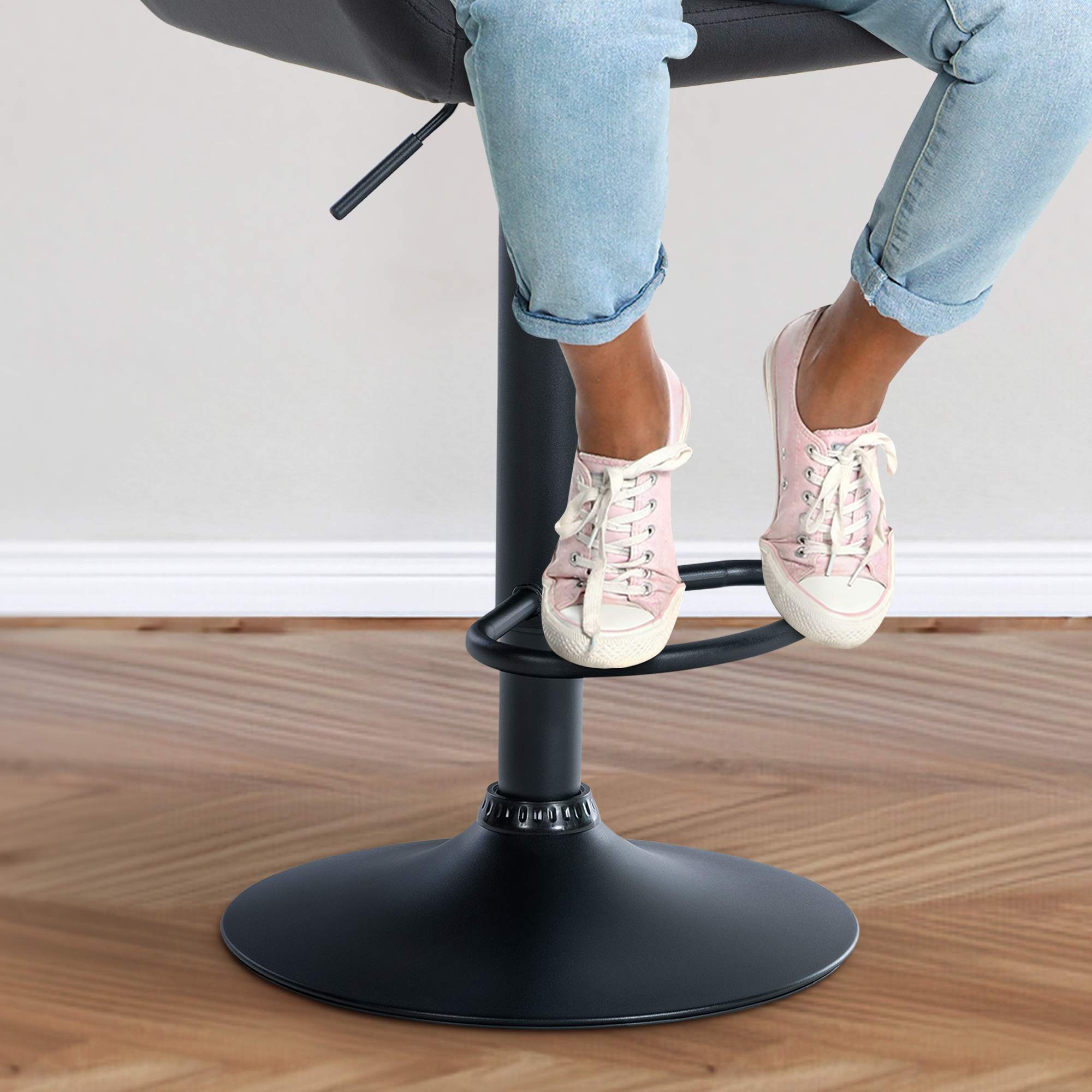 Ensemble de 2 tabourets de bar Braga en velours