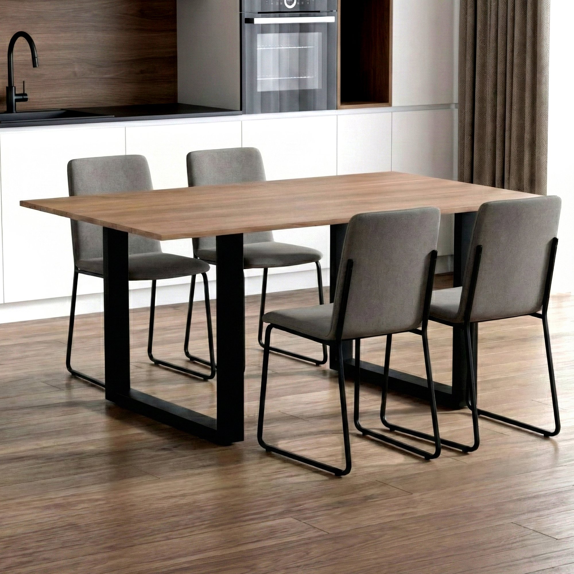 Lot de 2 pieds de table Ilkan