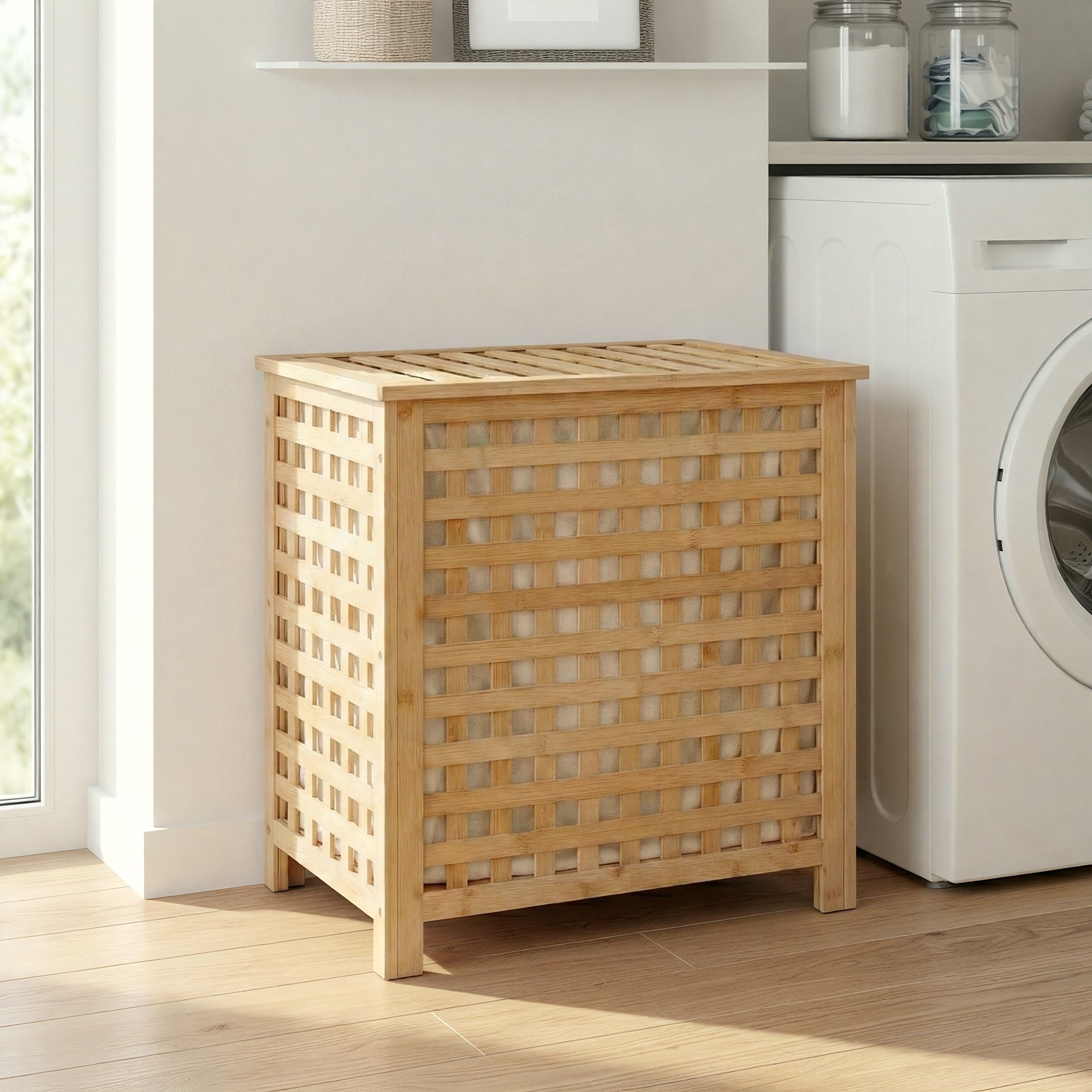 Coffre à linge Ronthy