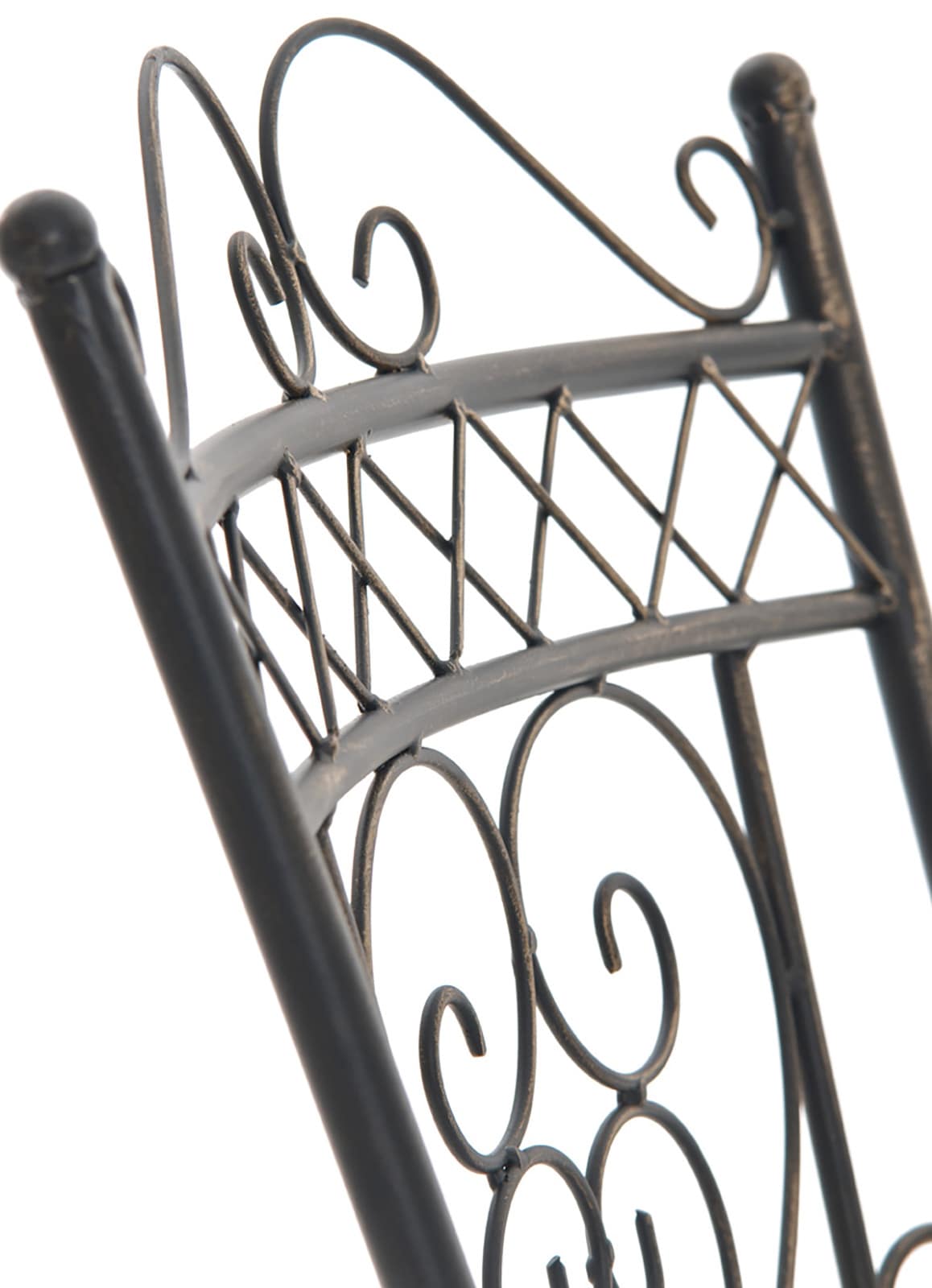 Lot de 2 Chaises de jardin Sheela en fer avec accoudoirs et repose-pieds