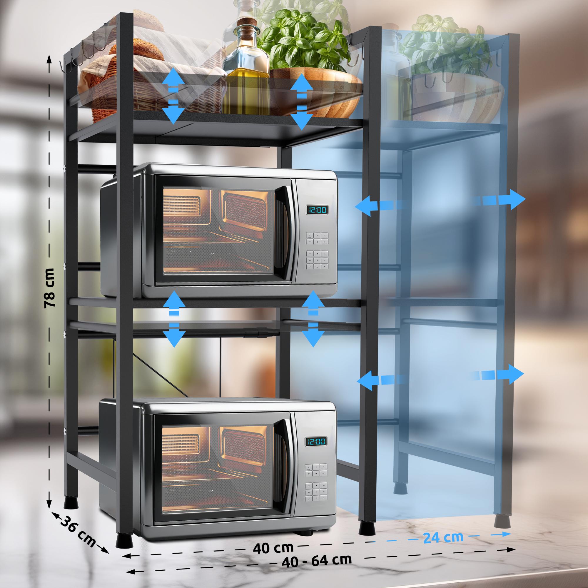 Étagère pour micro-ondes Marana à niveaux