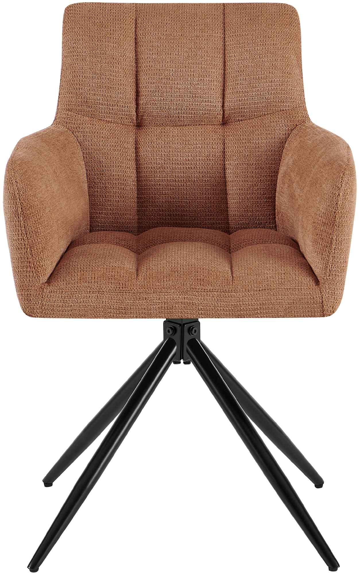 Lot de 2 chaises de salle à manger Jonah en tissu