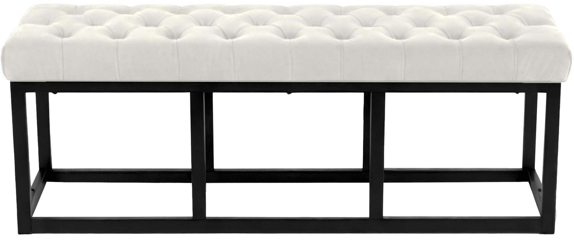 Banc Polson Velours Noir