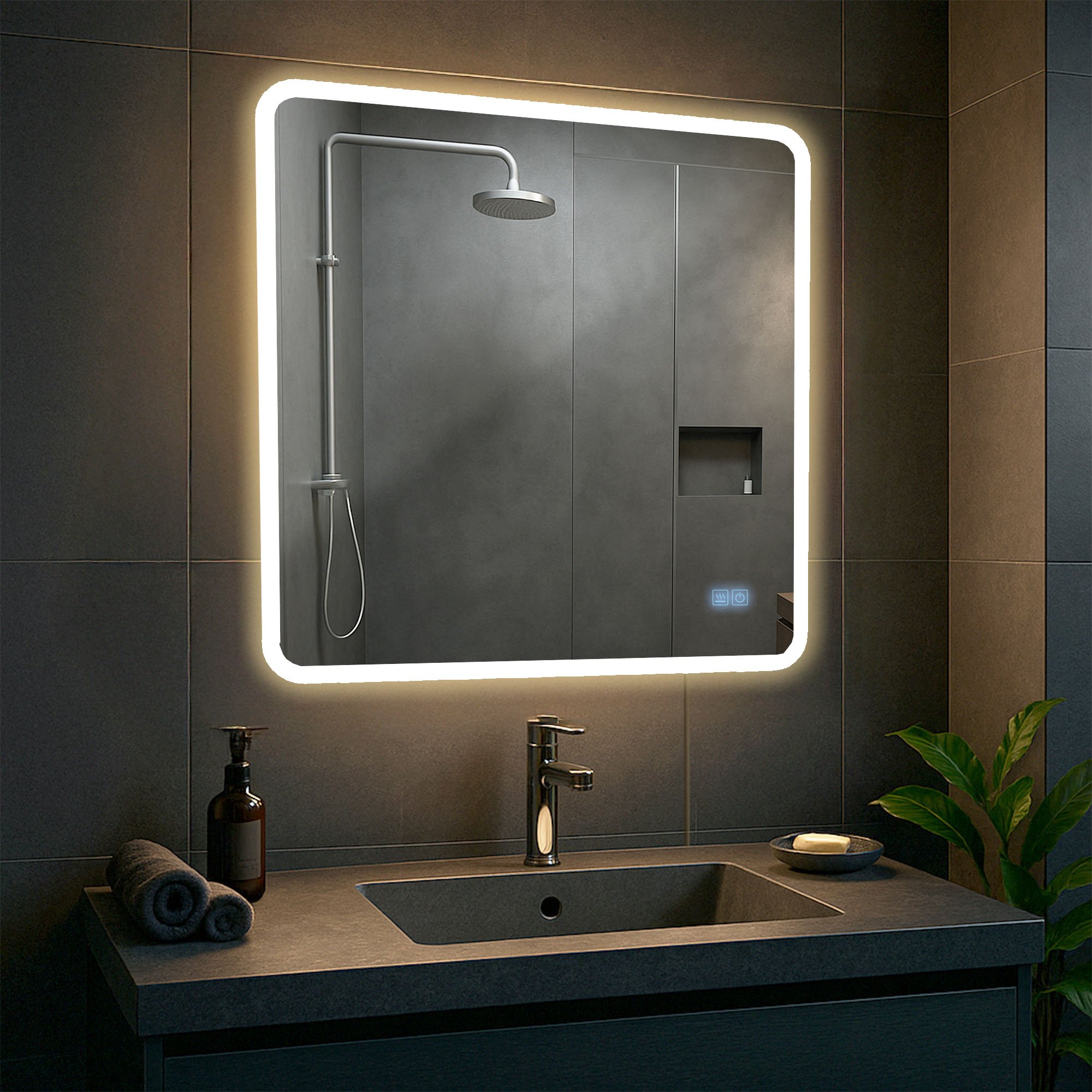 Miroir de salle de bain Jericho avec Bluetooth
