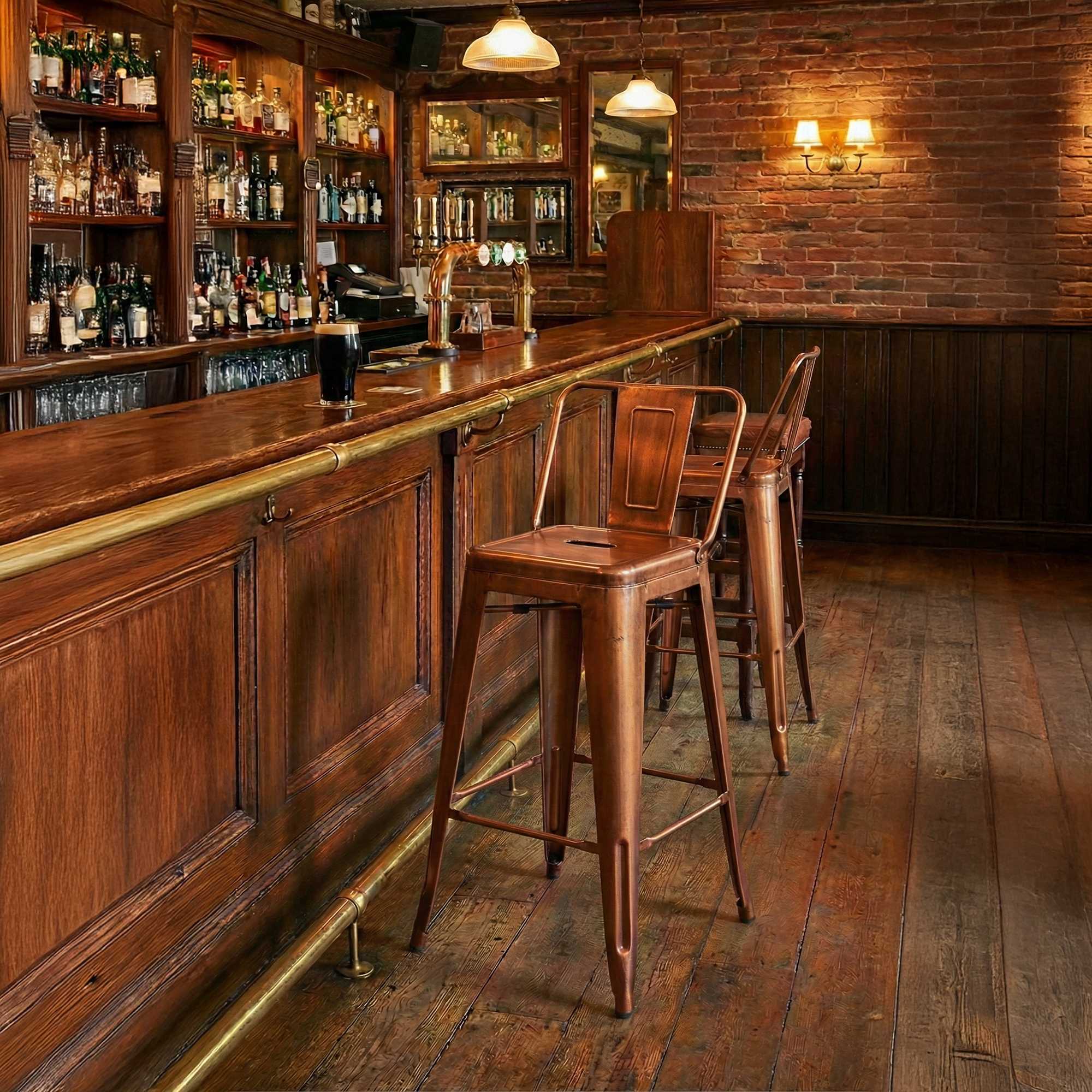 Lot de 2 Tabourets de Bar Mason
