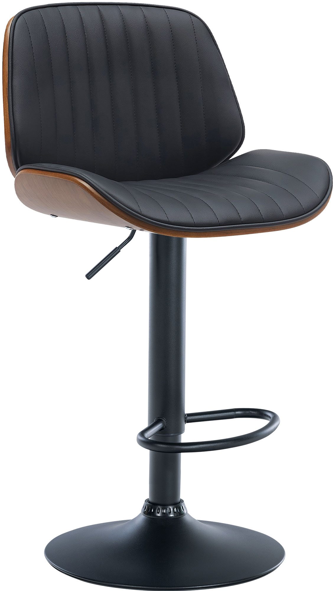 Tabouret de bar Nova avec Coque en bois assise en similicuir