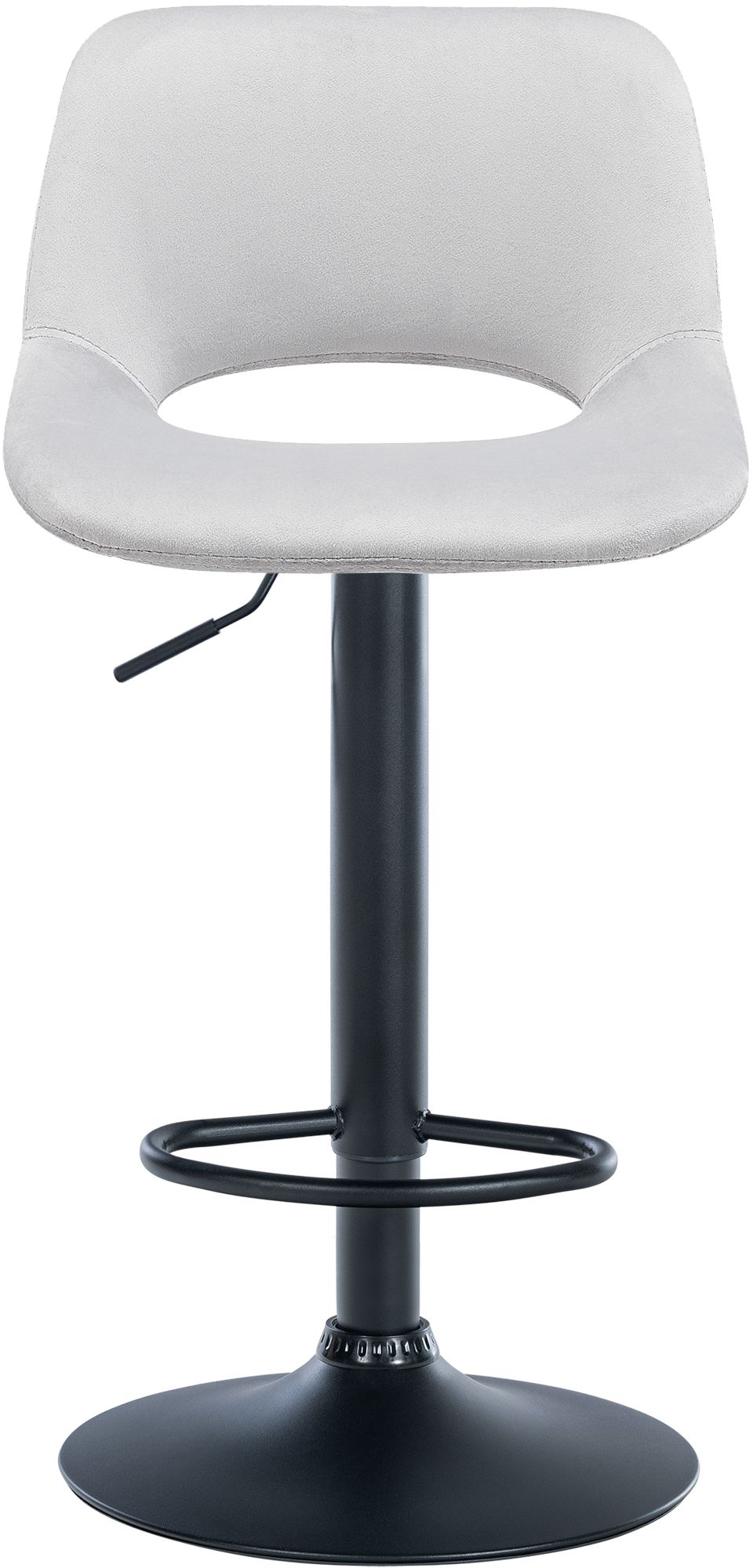 Lot de 2 tabourets de bar Camden velours