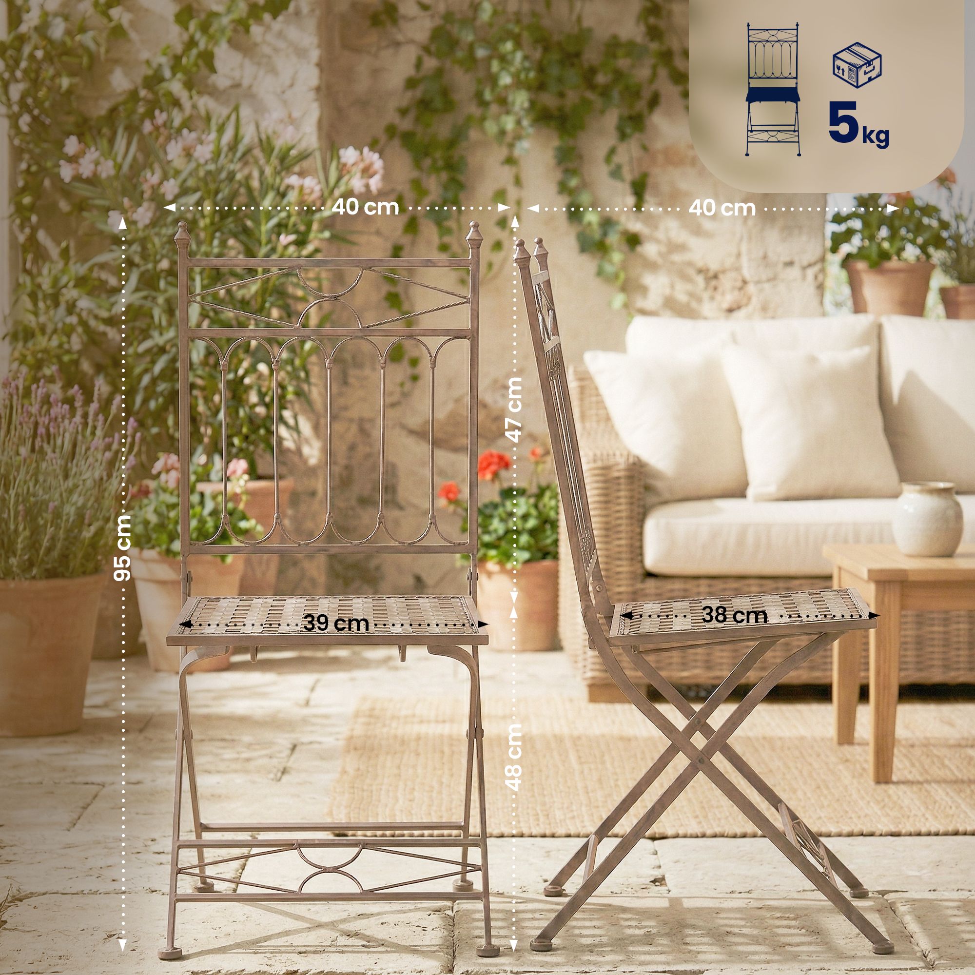 Chaise pliante Asina