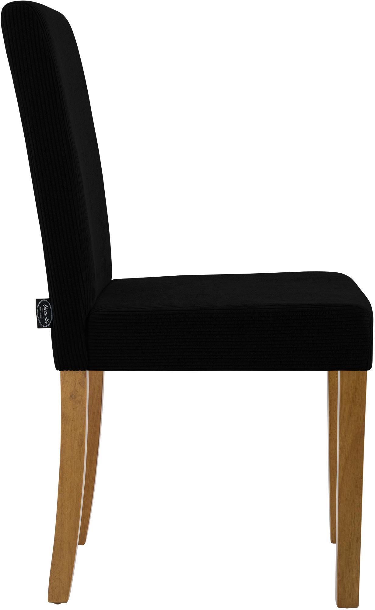Chaise de salle à manger Ina velours côtelé
