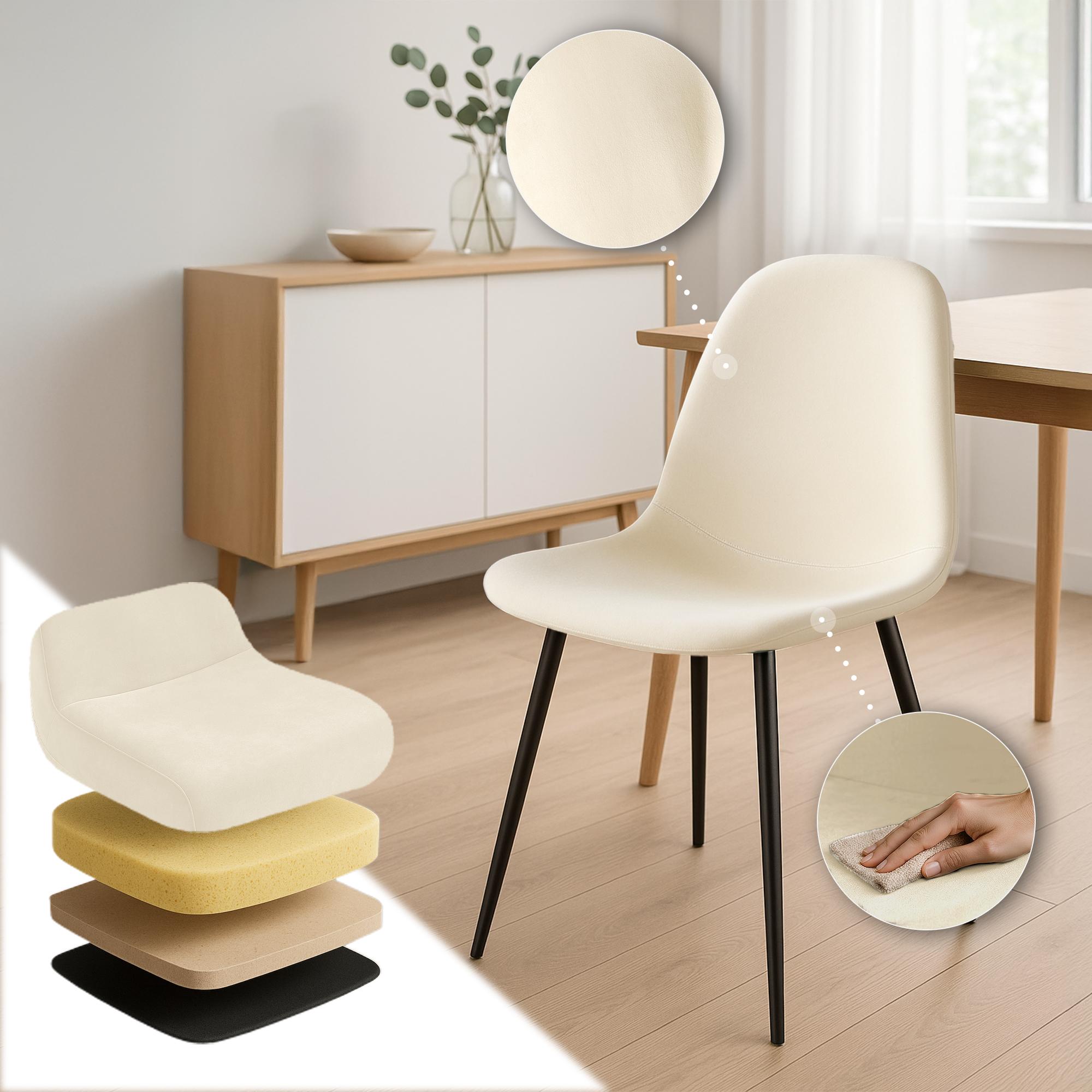Set de 4 chaises de salle à manger Napier