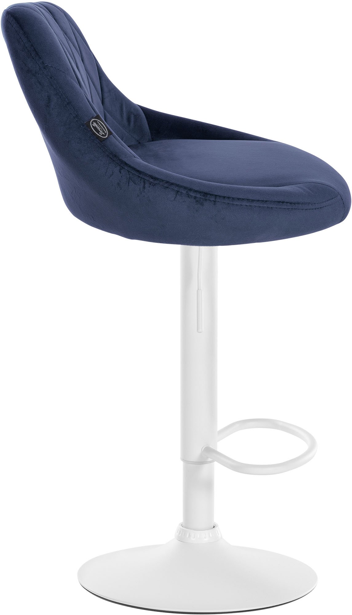 Lot de 2 tabourets de bar Lazio velours