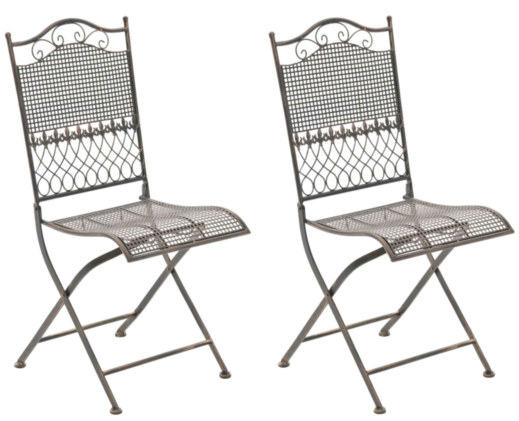 Lot de 2 chaises de jardin Kiran