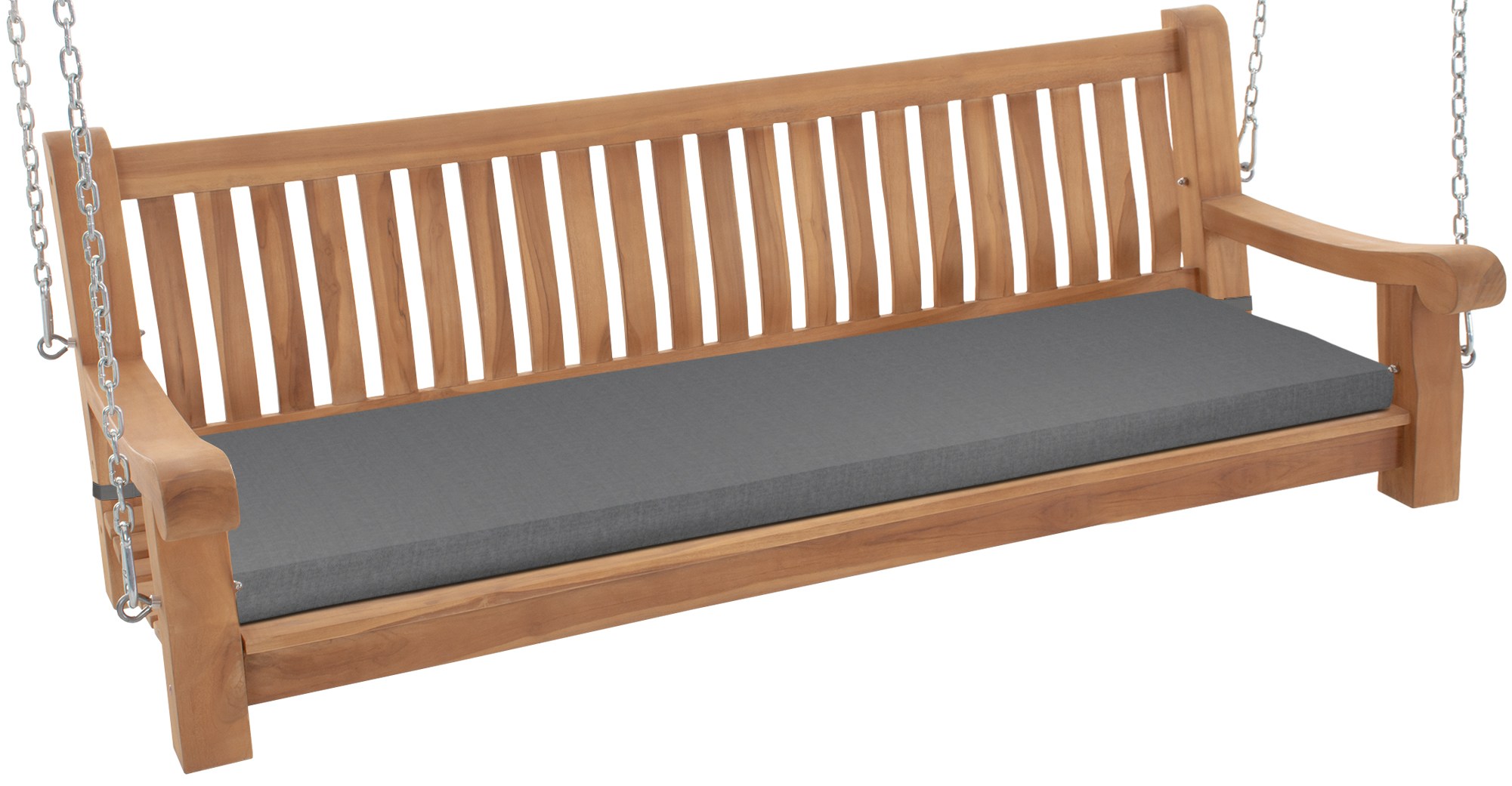 Banc à bascule résistant aux intempéries Joyce avec coussin de siège