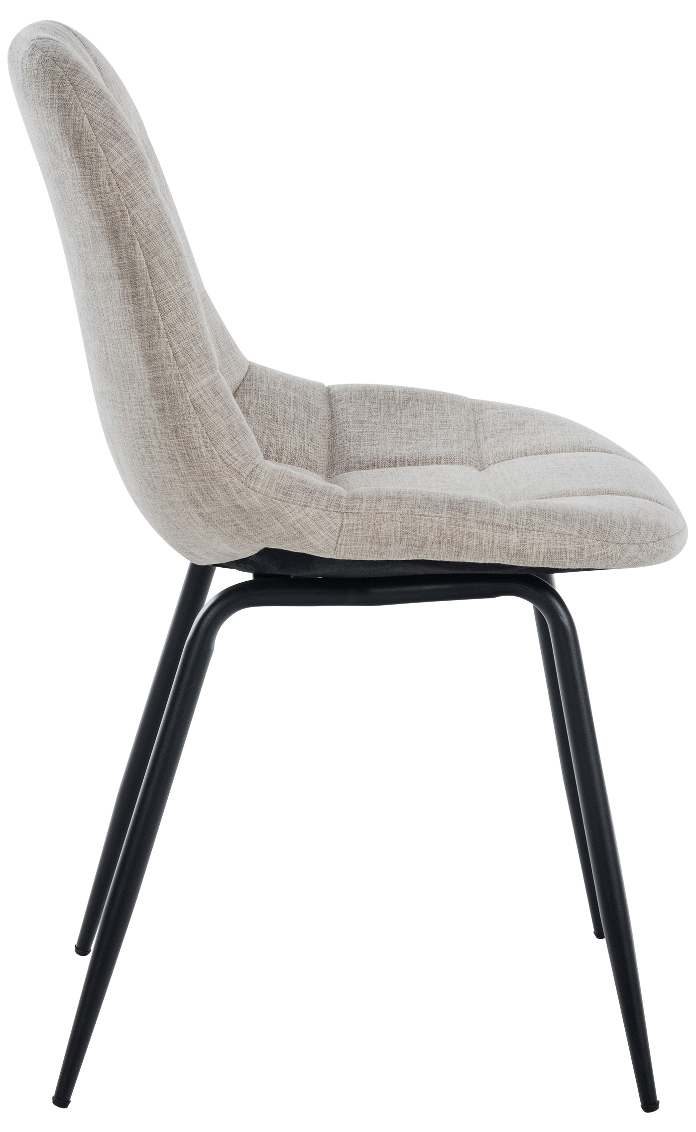 Chaise de salle à manger Tom avec Pieds en métal noir