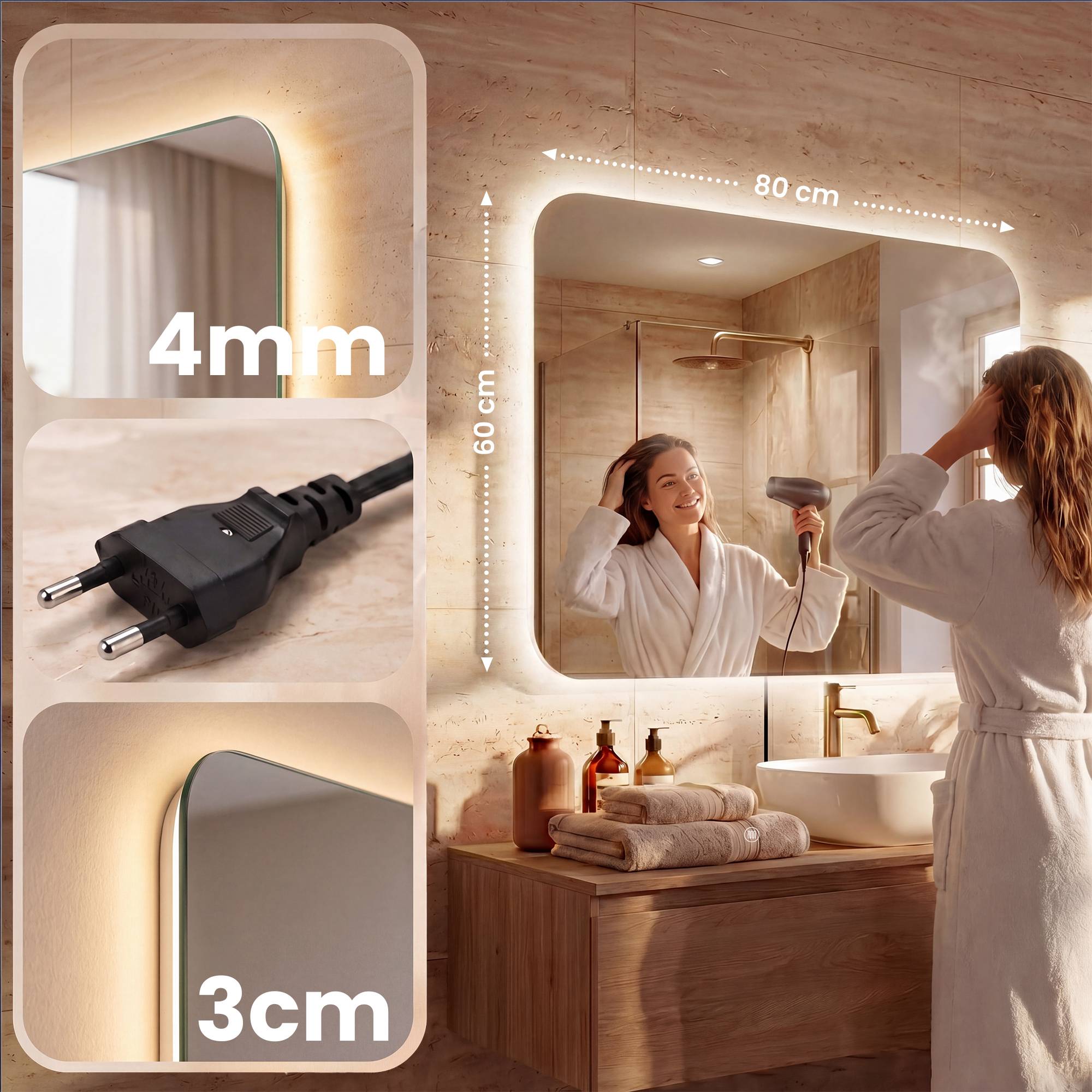 Miroir de salle de bain Ariva