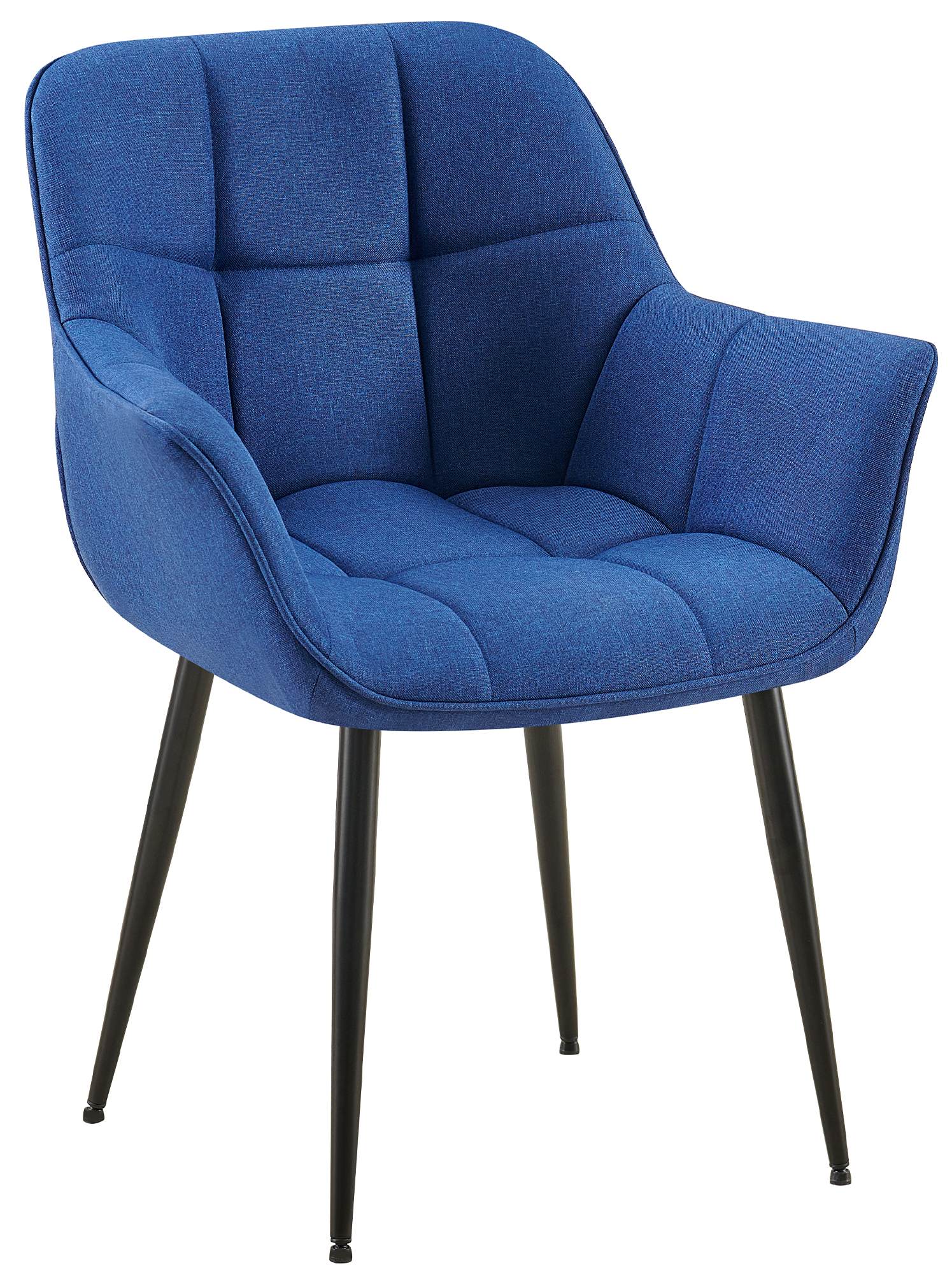 Chaise de salle à manger Roseville avec accoudoirs et pieds en métal