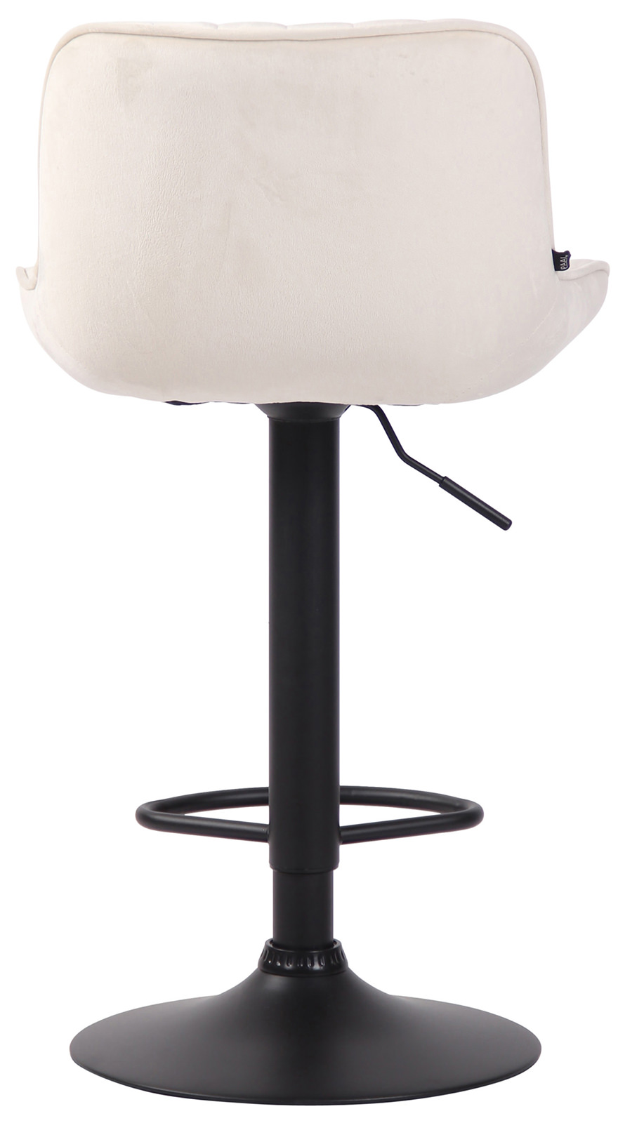 Lot de 2 Tabourets de bar Lentini en Velours Pied trompette en Métal