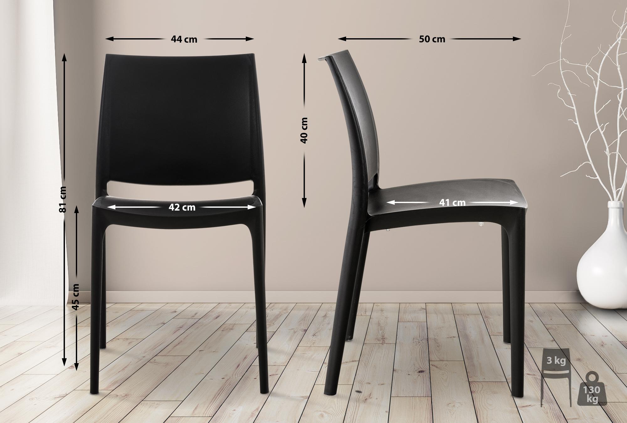 Lot de 4 chaises Maya