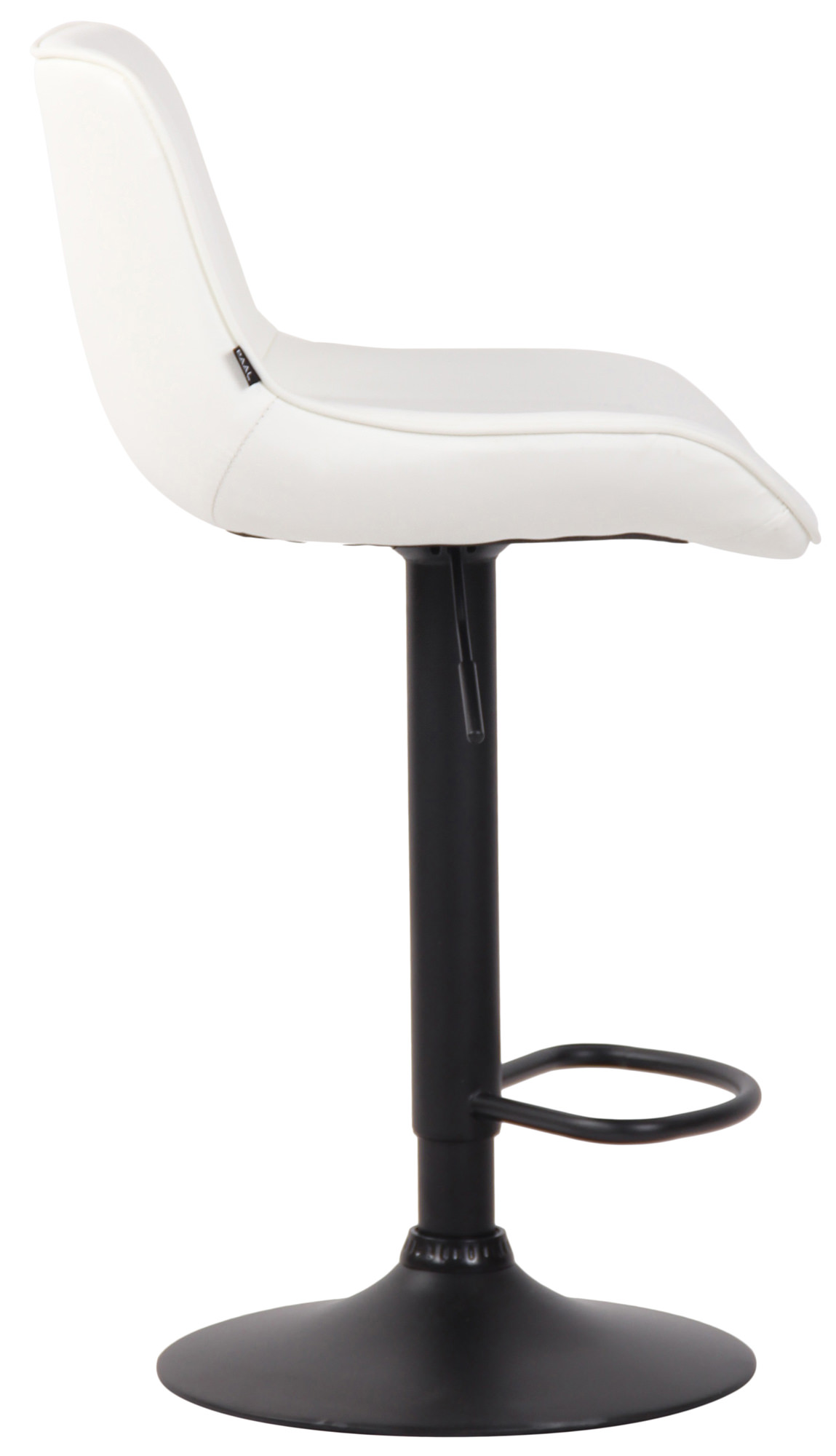 Lot de 2 Tabourets de bar Lentini en Similicuir Pied trompette en Métal