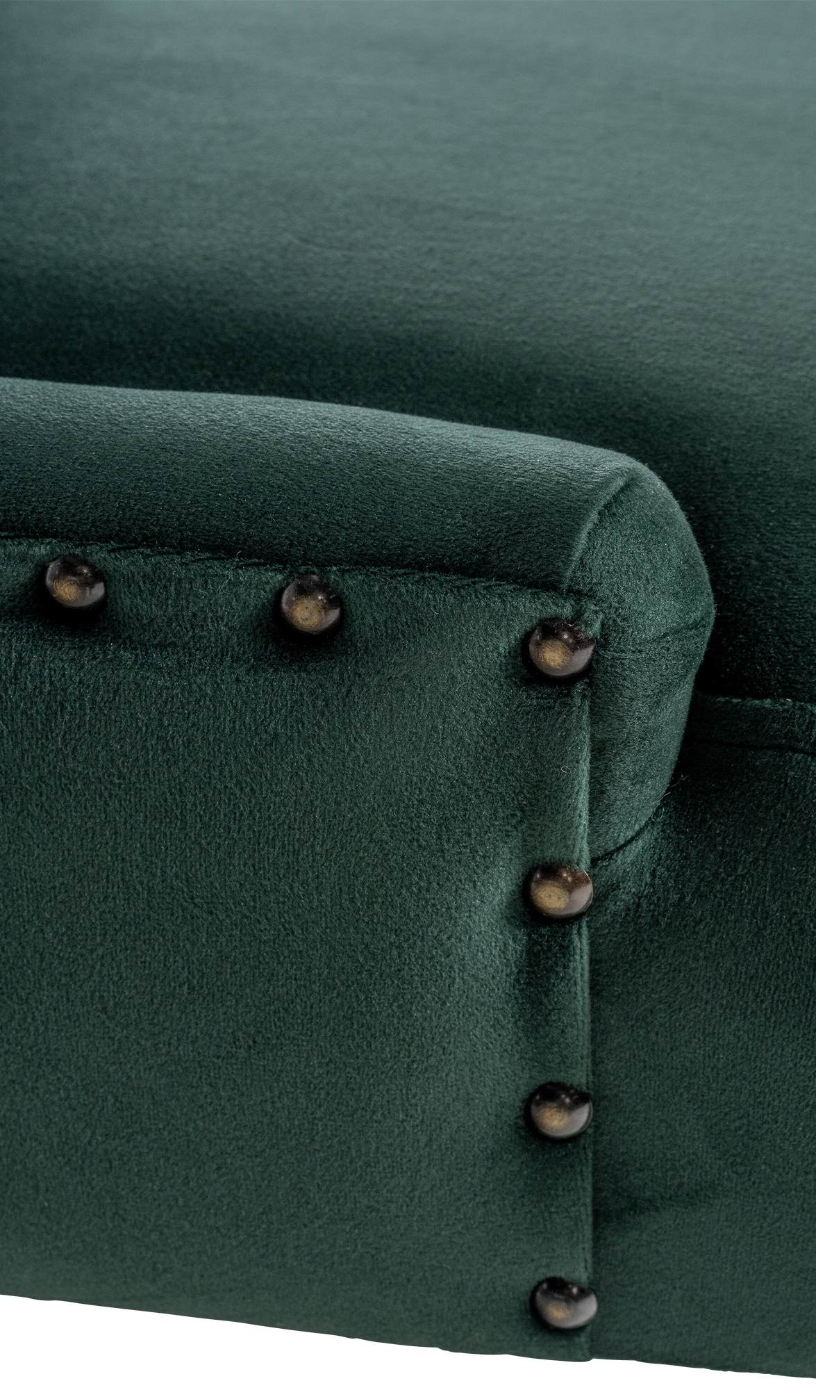 Chaise de salle à manger Aberdeen en Velours avec Piètement en bois d'hévéa