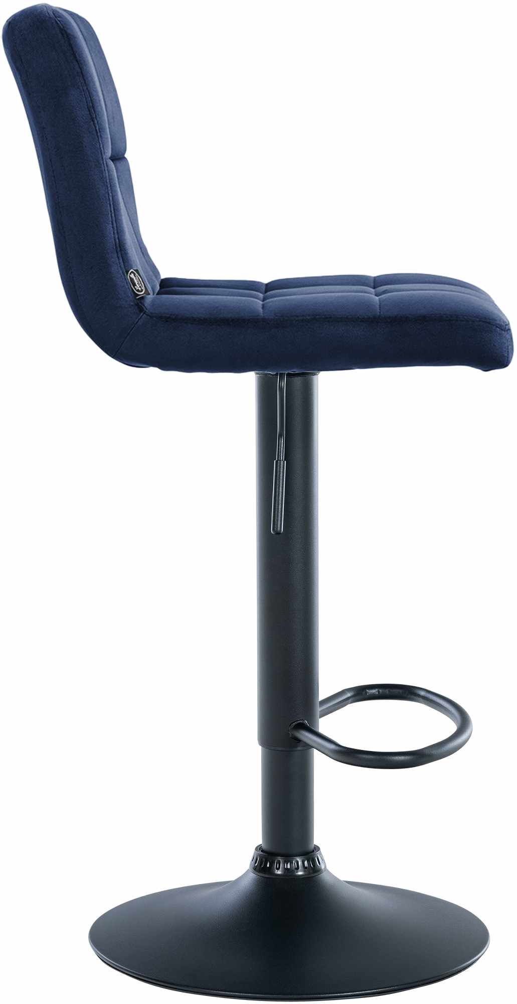 Lot de 2 tabourets de bar Peru velours