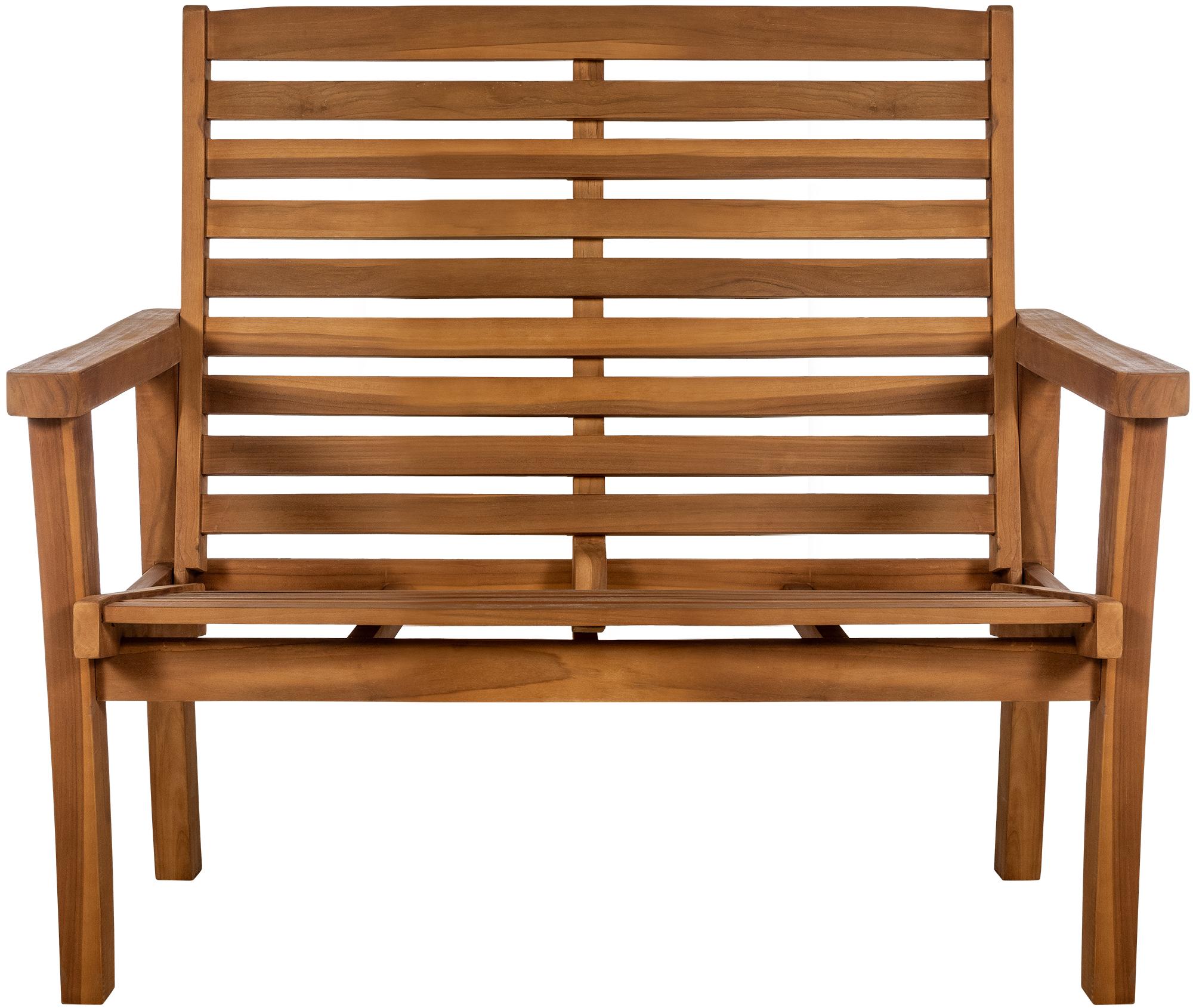 Banc en teck Nicosia avec dossier inclinable