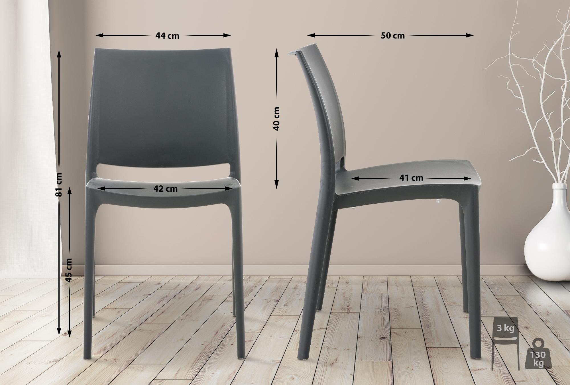 Lot de 4 chaises Maya