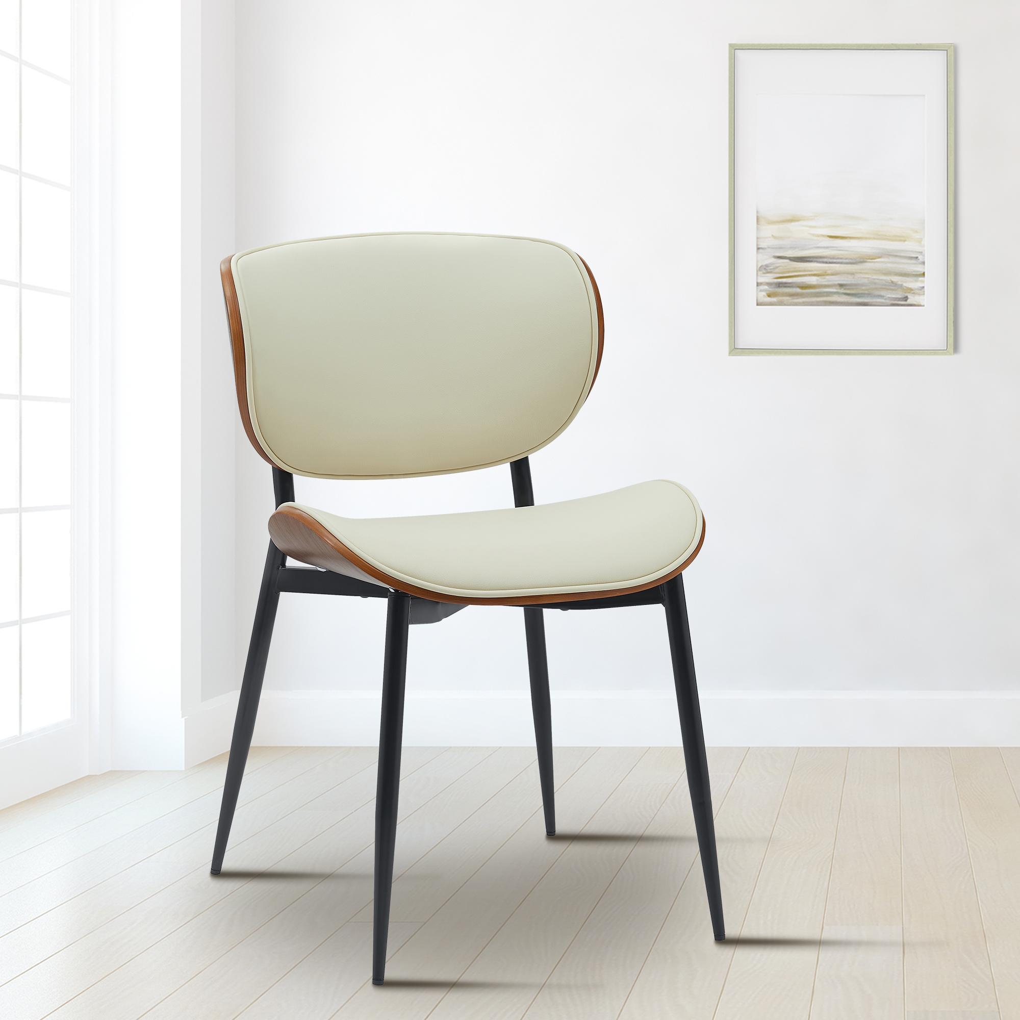 Chaise Enid habillée de similicuir ou de tissu