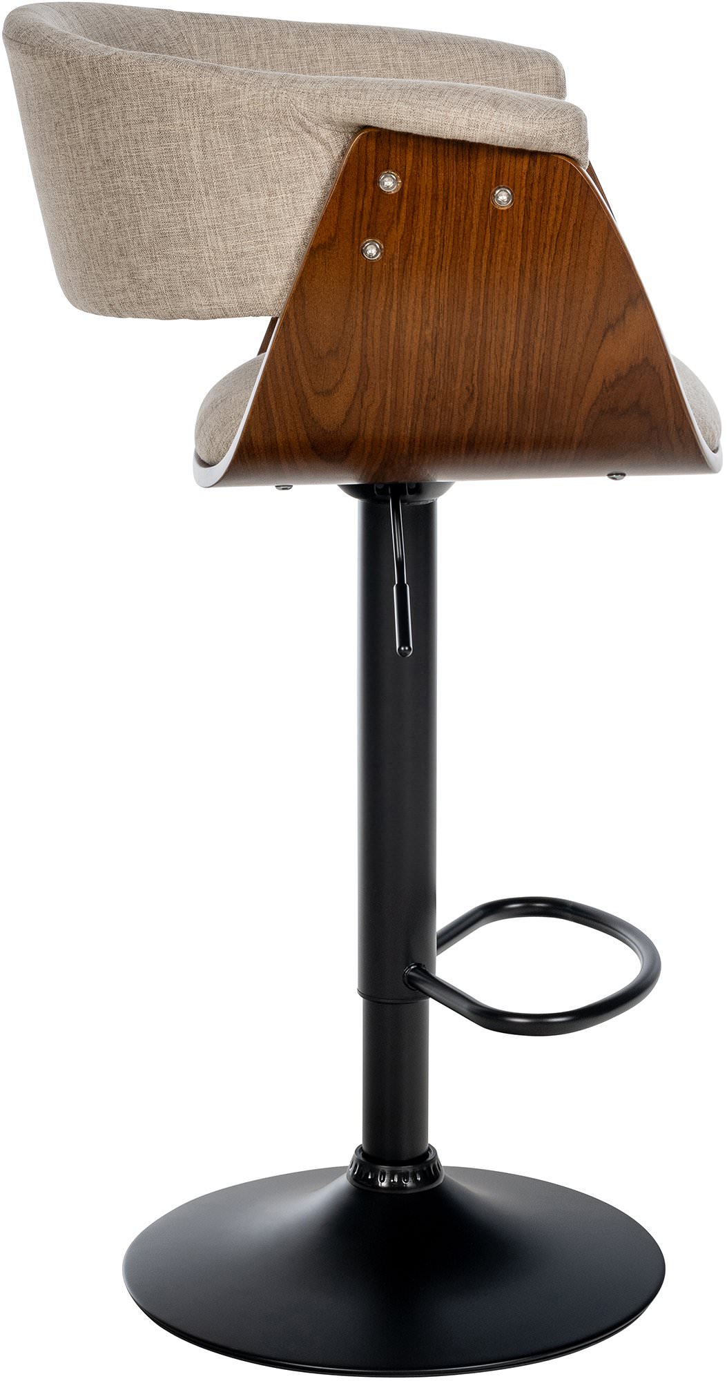 Tabouret de bar Vestal avec Coque en bois réglable pivotant
