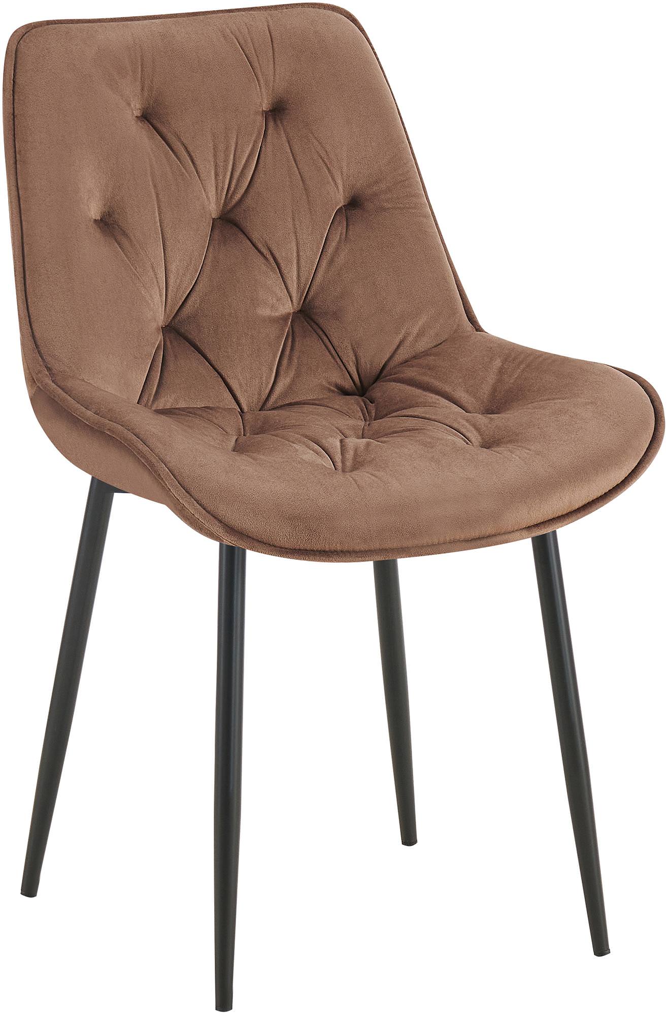 Chaise de salle à manger Wallace velours