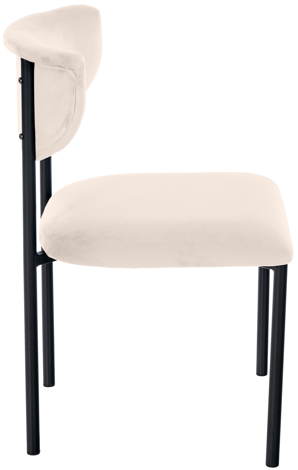 Lot de 2 chaises de salle à manger Gambell en velours