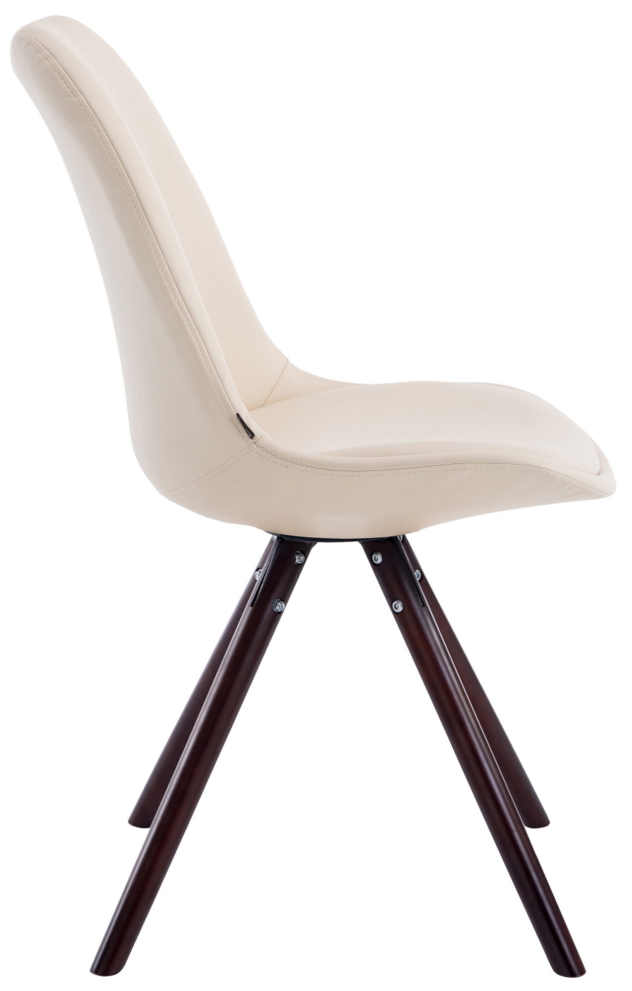 Chaise visiteur LAVAL similicuir pieds ronds