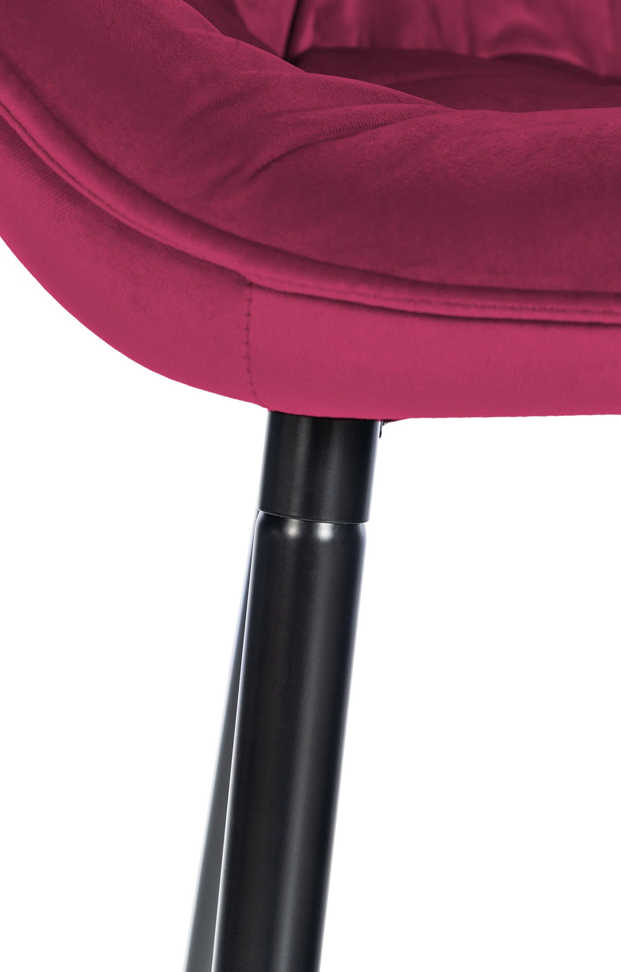 Tabouret de bar Gibson velours hauteur d'assise 76 cm