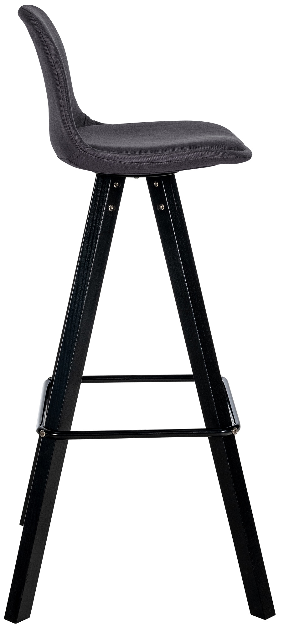Lot de 2 tabourets de bar Corbin en tissu carré