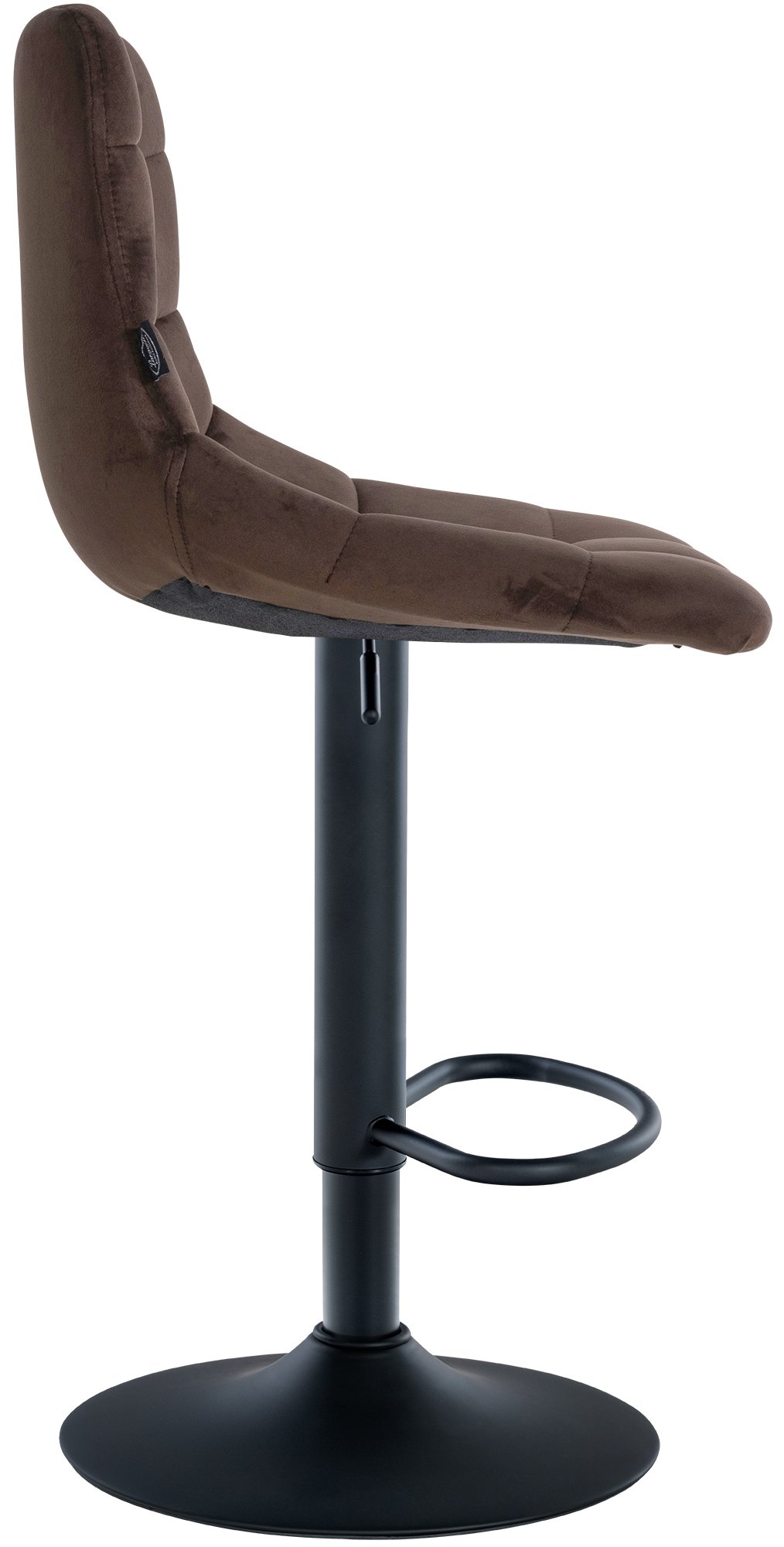Tabouret de bar Jerry velours