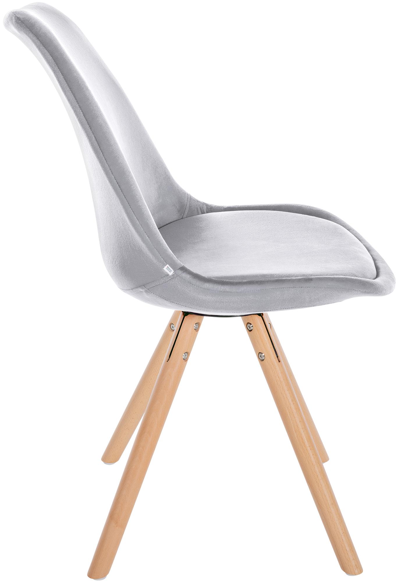 Chaise de salle à manger Sofia en velours avec Pieds en bois