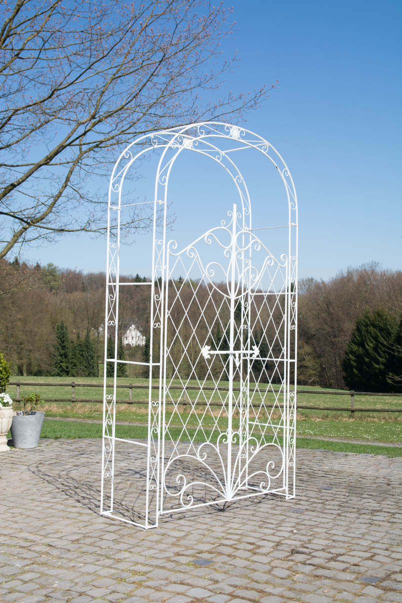 Arche à rosiers en fer Melissa avec porte