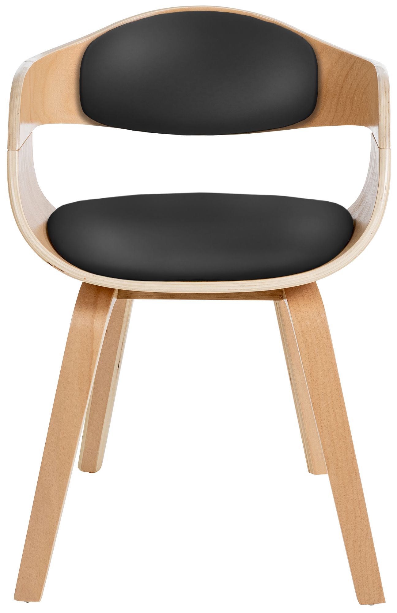 Chaise retro Kingston en similicuir